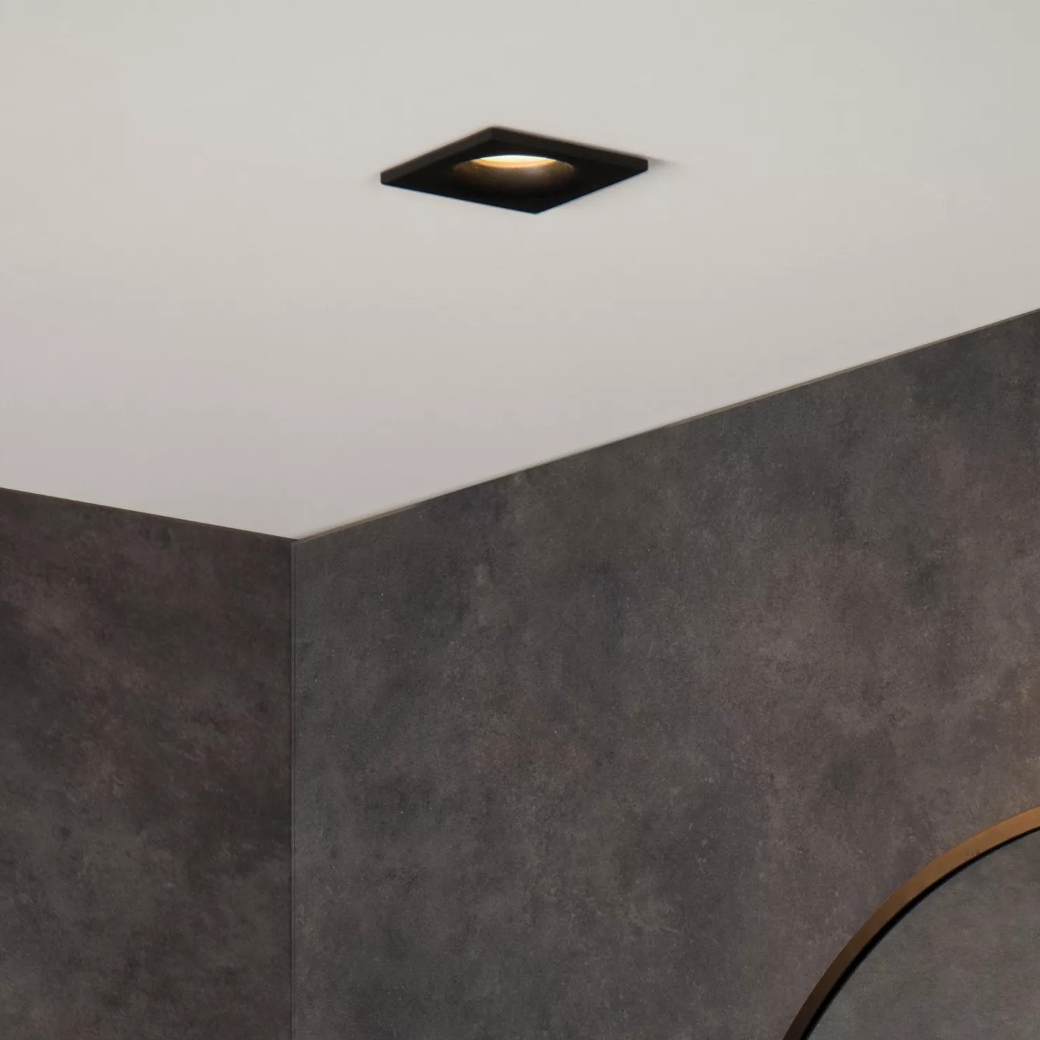 Lucide Ziva - spot encastrable - mm, Ø 75 mm encastrable - IP44 - noir