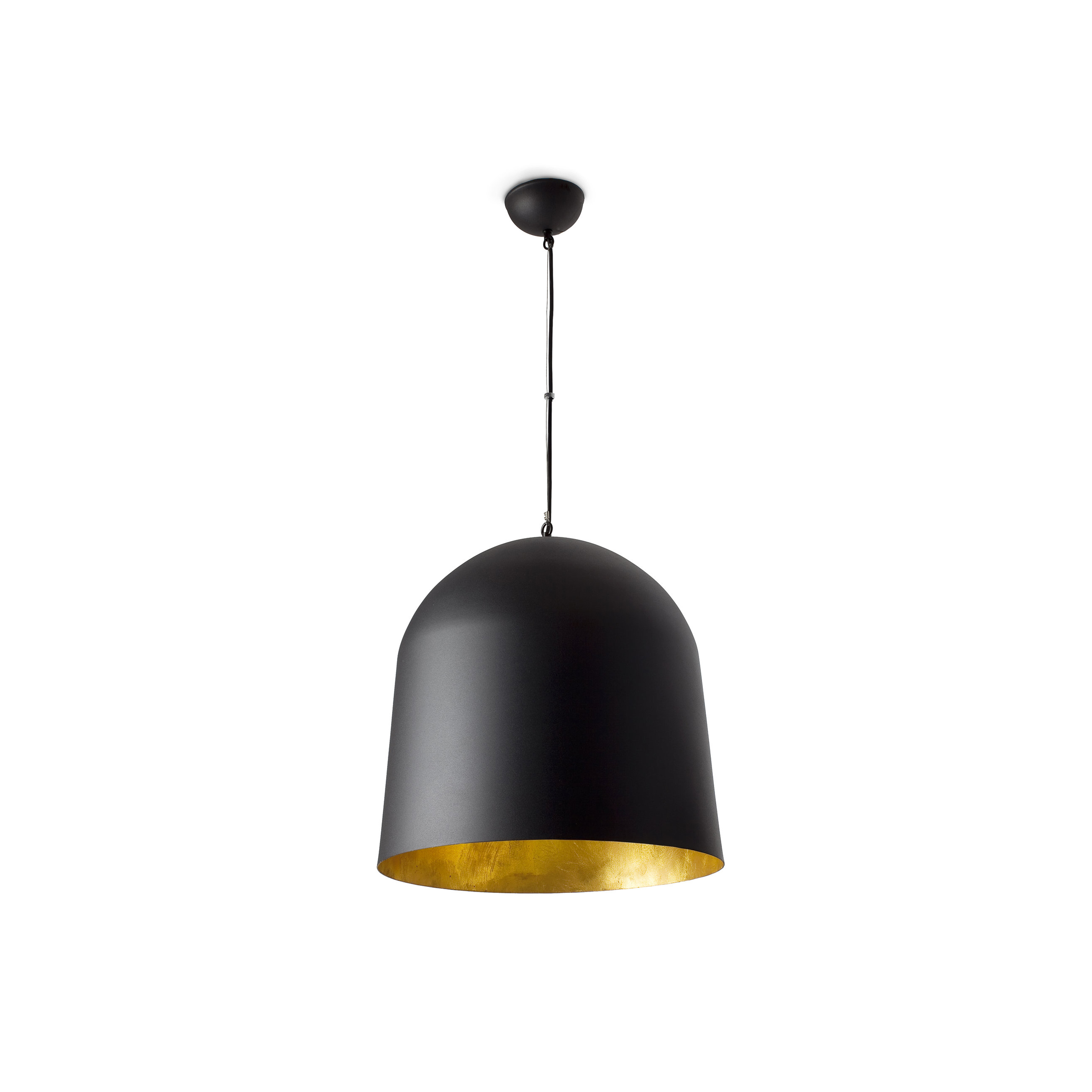 Faro Crater - lampe suspendue - Ø 45,5 x - noir et or