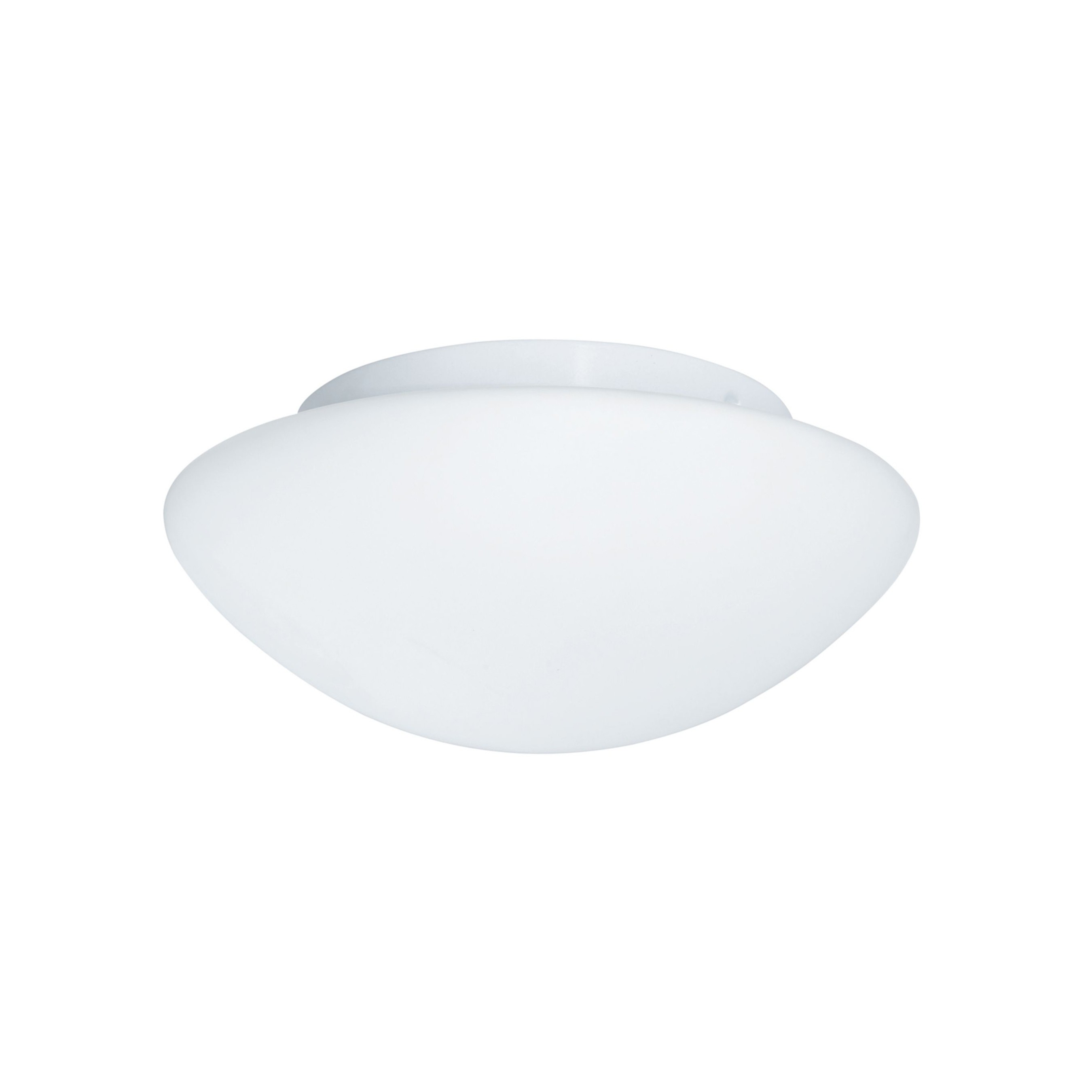 Searchlight Bathroom Flush - plafonnier de salle de bains - Ø ,5 cm - IP44 - blanc opale