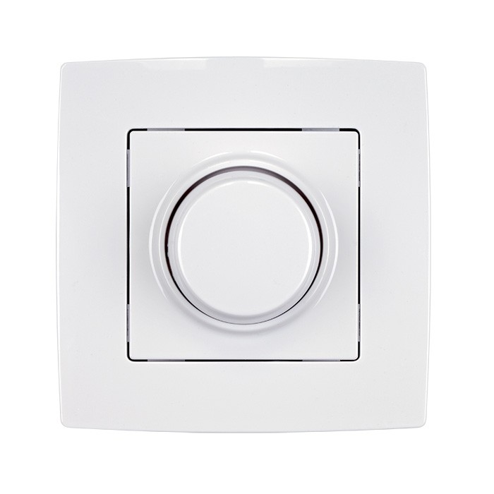 Elmark City - Variateur rotatif unipolaire à LED - 3 à 300 watts LED - blanc