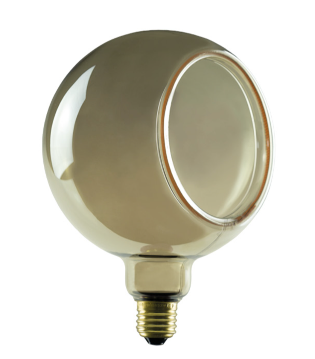 Segula Ampoule LED - Globe flottant ouvert - Ø cm - E27 - 6W dimmable - 1900K - fumé