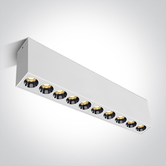 ONE Light Dark Light Plafonniers - plafonniers - 27,3 x 3,7 x 8,3 cm - 24W LED inclus - blanc