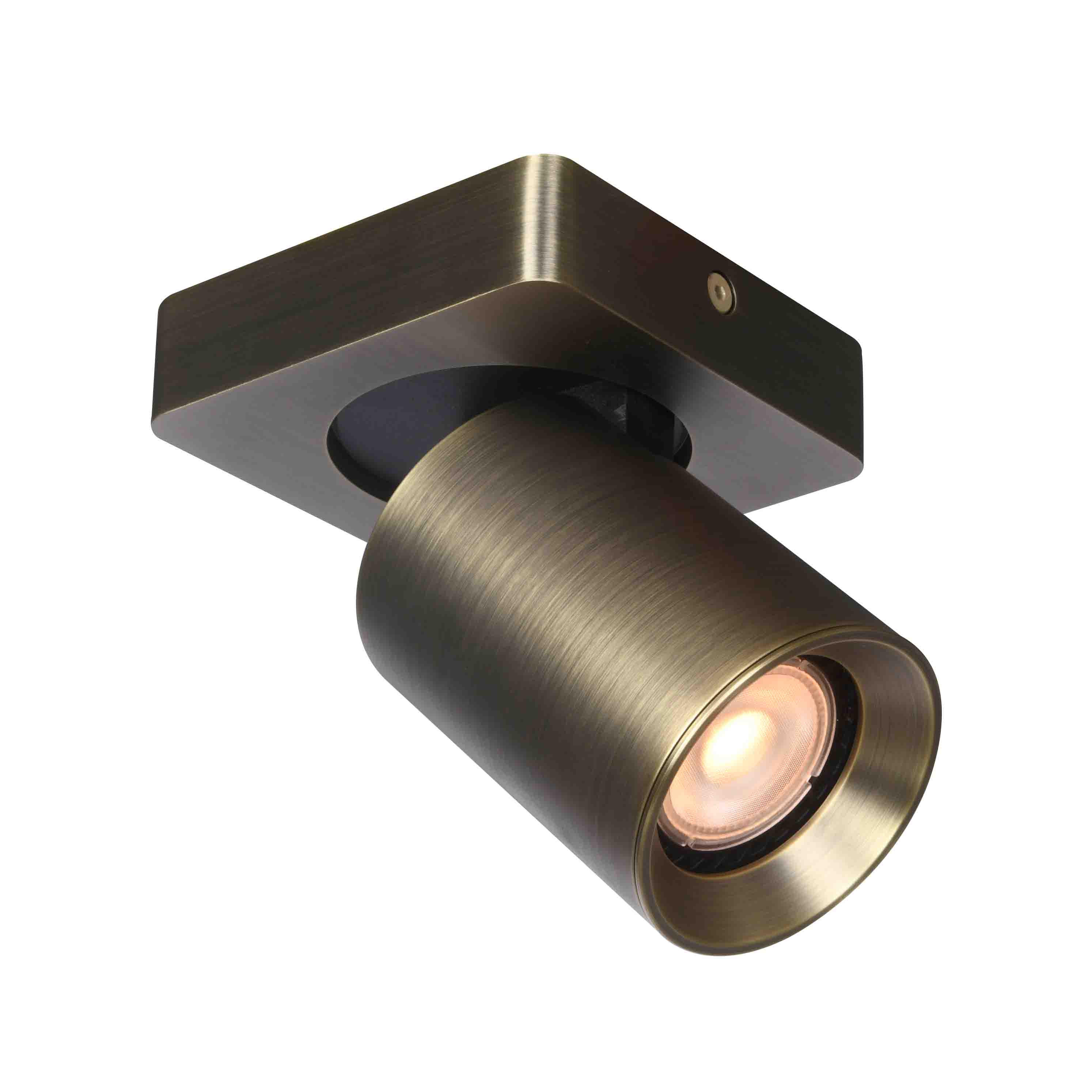 Artdelight Megano - spot encastrable 1L - x 11,5 cm - bronze antique