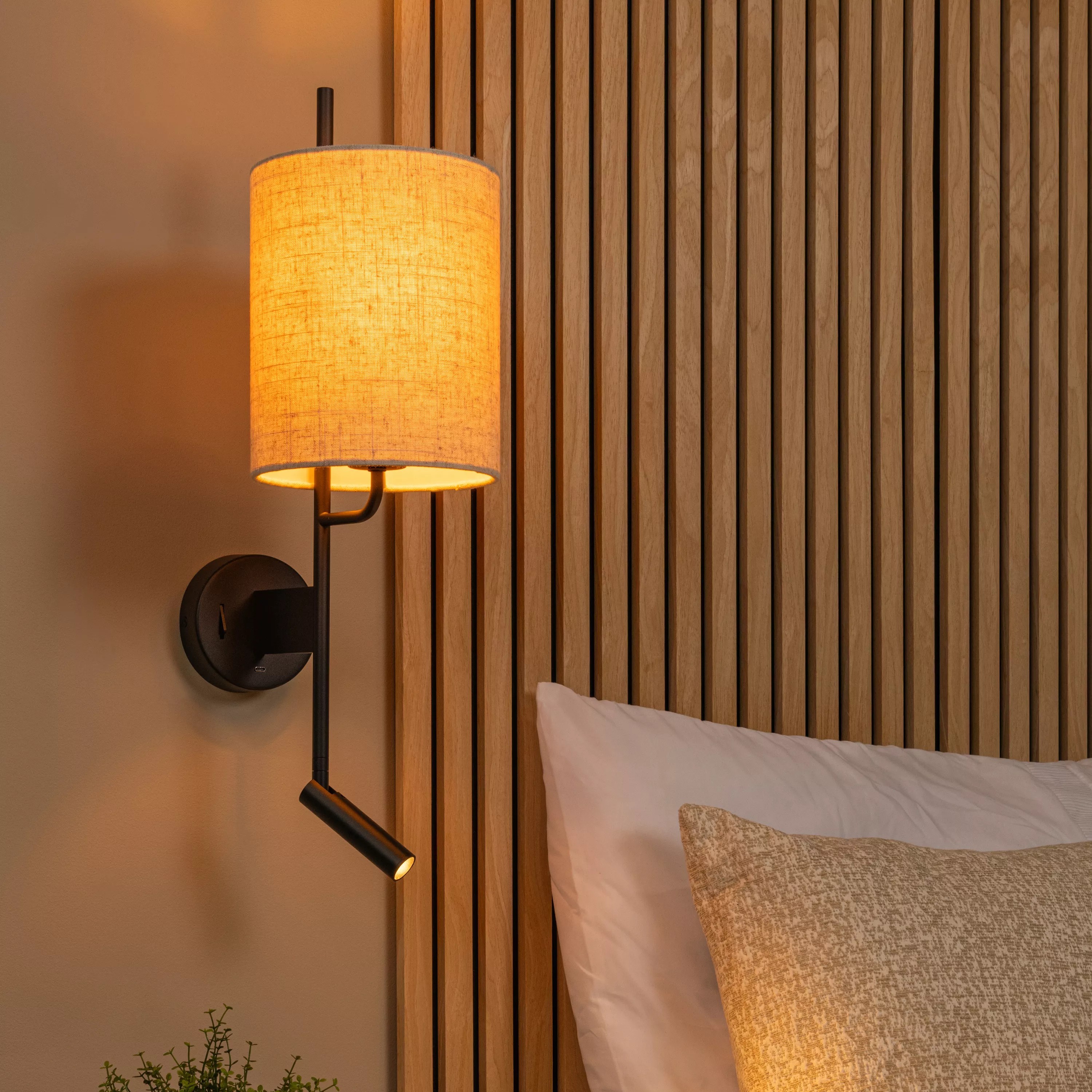 Lucide Magic - applique murale avec prise de charge USB - x - 3W LED inclus - blanc