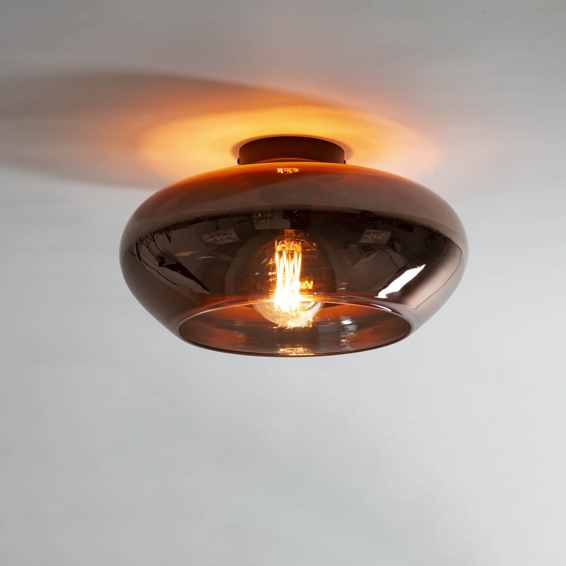 Vico Elevate Glass - plafonnier - Ø cm - cuivre
