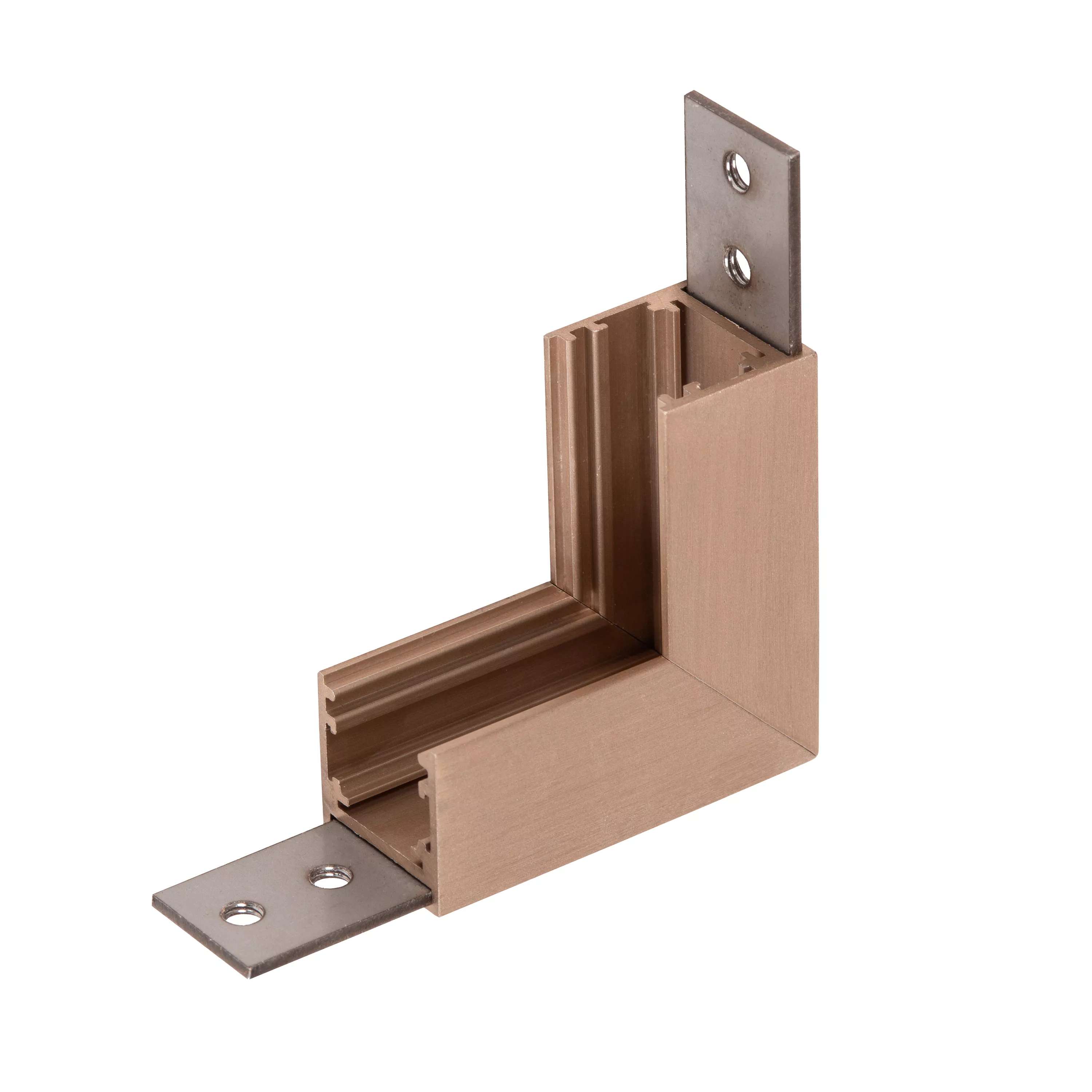 Lucide Linial - système de rails magnétiques - profilé d’angle vertical - 6,7 x 1,9 x 6,7 cm - champagne