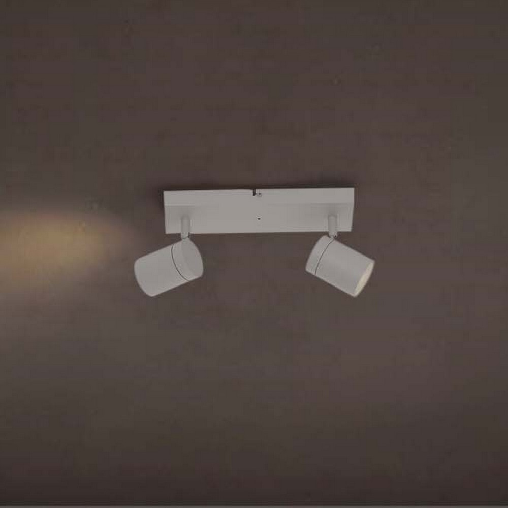 Nova Luce Alma - spot en saillie 2L - x - IP44 - blanc sablé