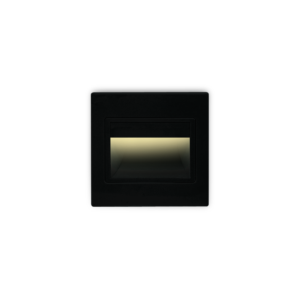 ONE Light Indoor Square Wall Recessed - applique murale encastrée - 9,4 x 3,5 x 9,4 cm - 1,5W LED inclus - noir