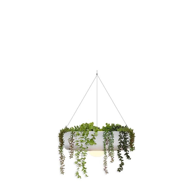 New Garden Elba 39 - lampe suspendue rechargeable avec télécommande - Ø cm - LED dimmable inclus - IP54 - blanc