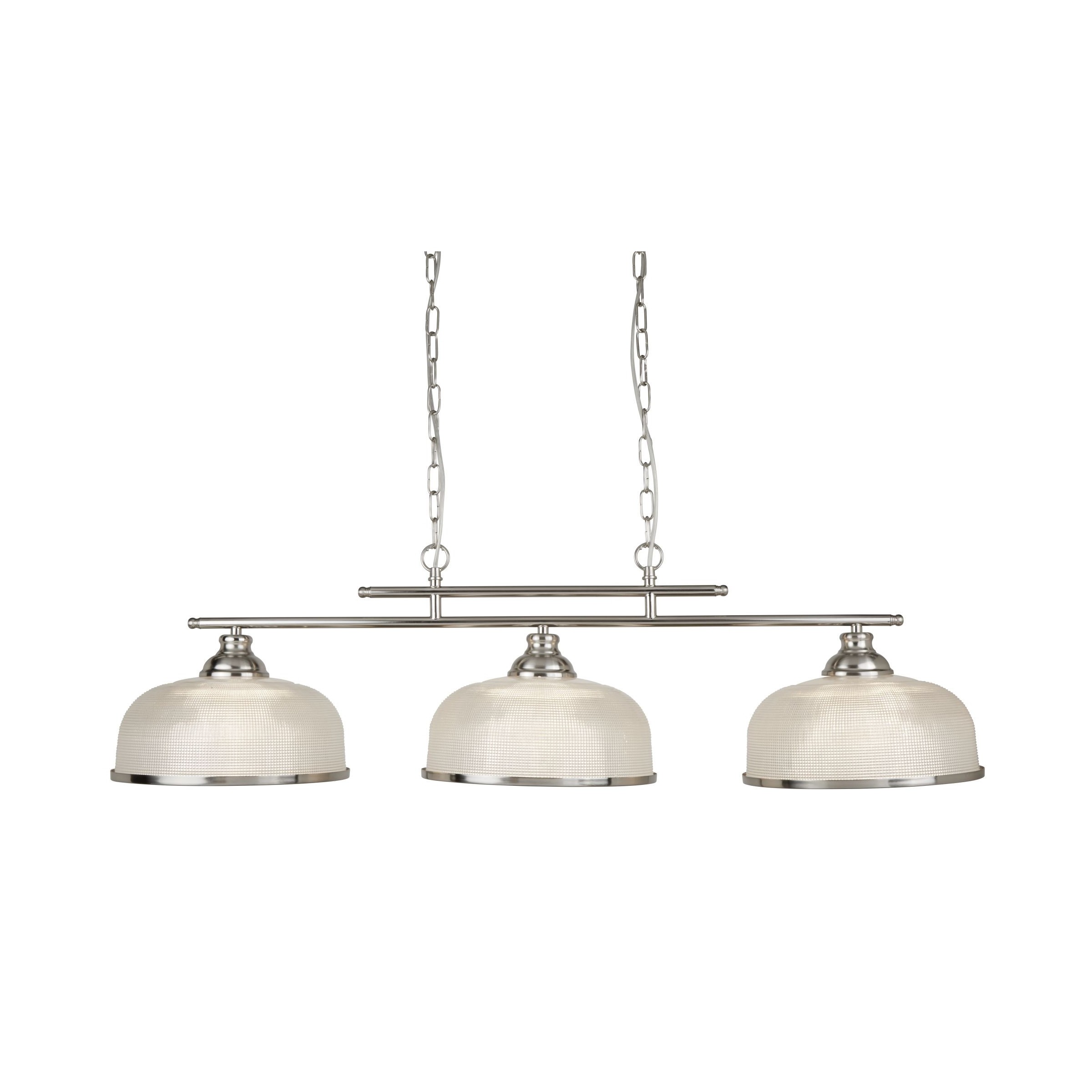Searchlight Bistro II - lampe suspendue - x - argent satiné