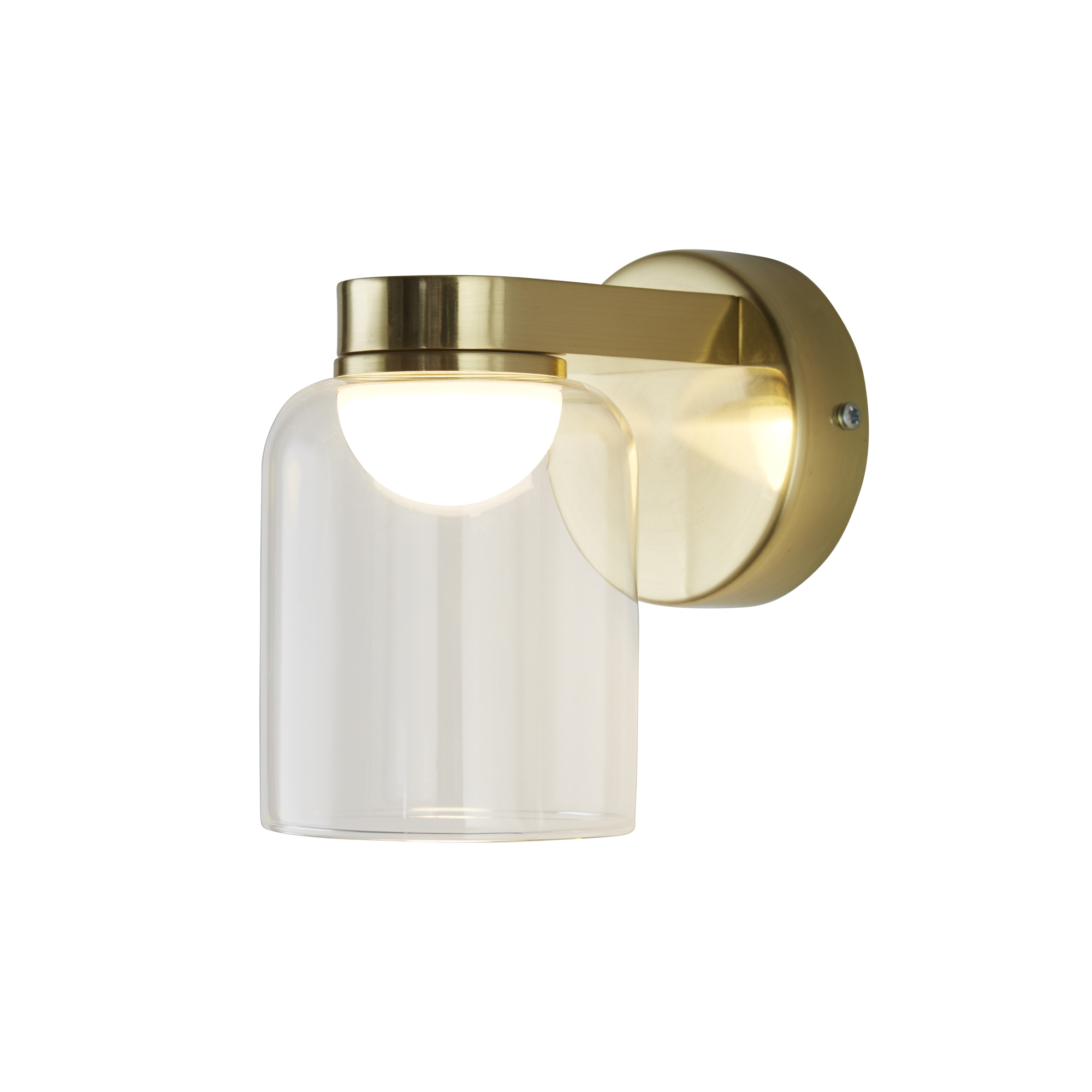 Searchlight Highball - applique murale - cm - 6W LED inclus - IP44 - laiton satiné