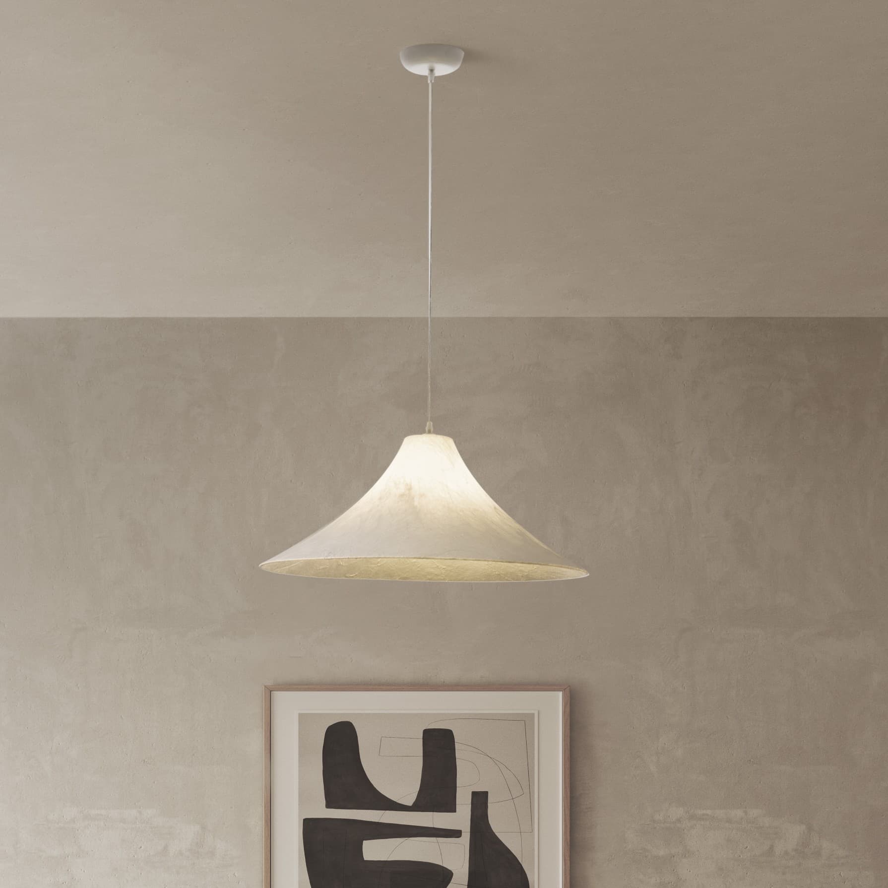 Nova Luce Oket - lampe suspendue - Ø cm - blanc sablé