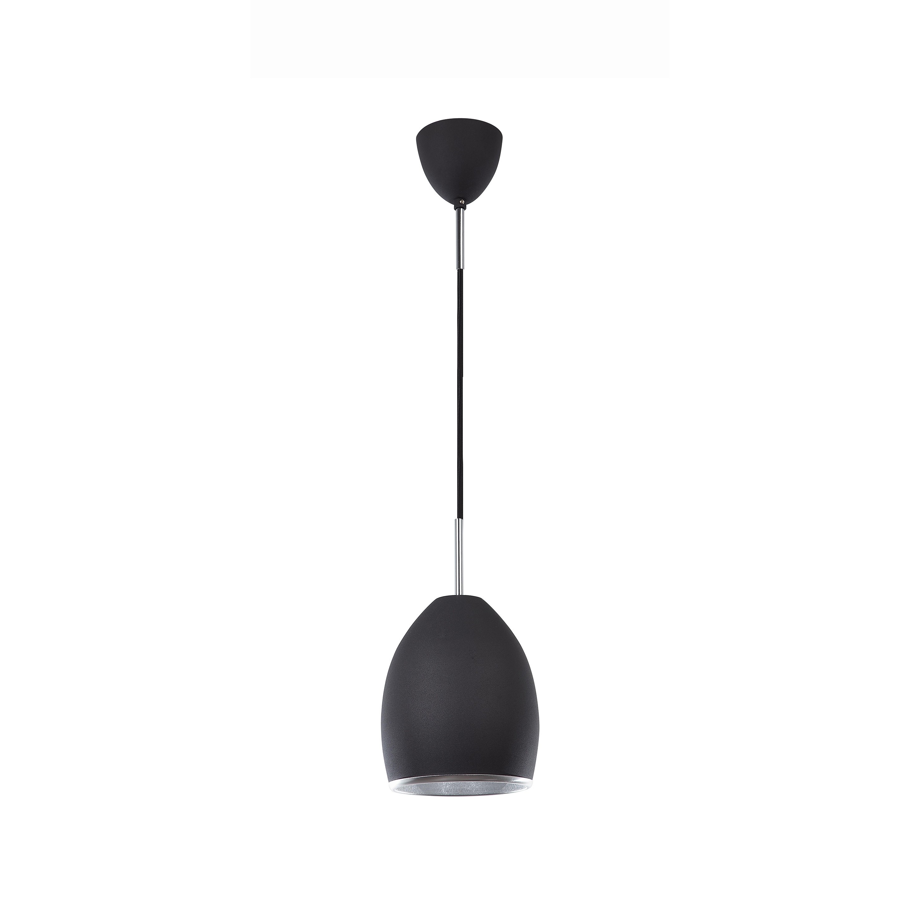 Nova Luce Piccolo - lampe suspendue - Ø cm - noir mat