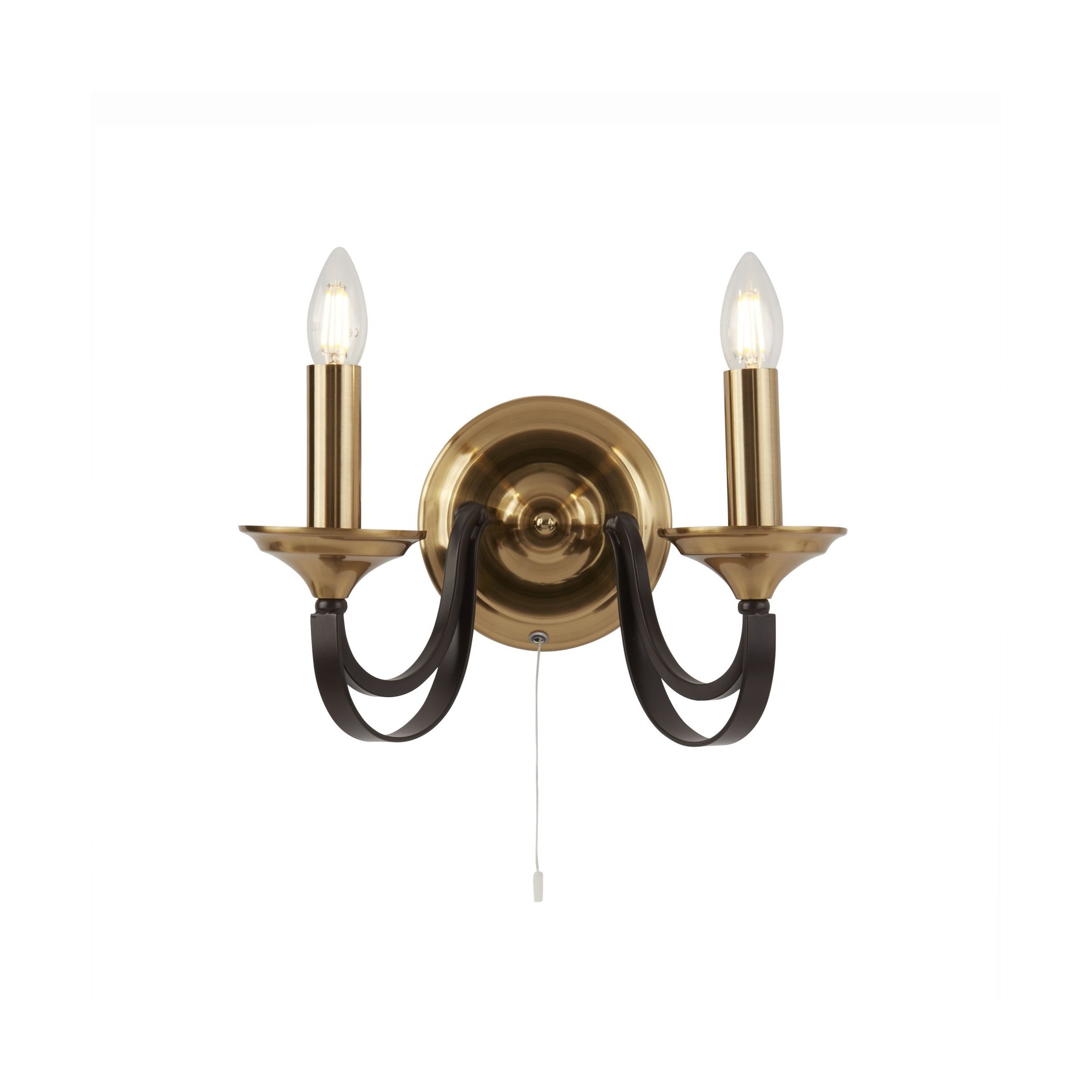 Searchlight Belfry - applique murale avec interrupteur à tirette - cm - bronze foncé