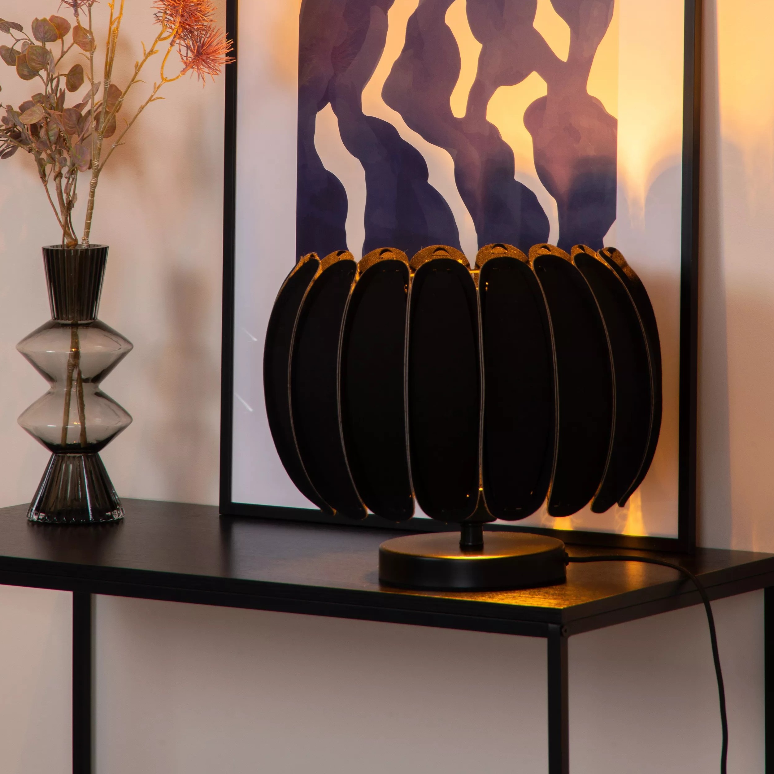 Lucide Spencer - lampe à poser - Ø ,5 cm - noir