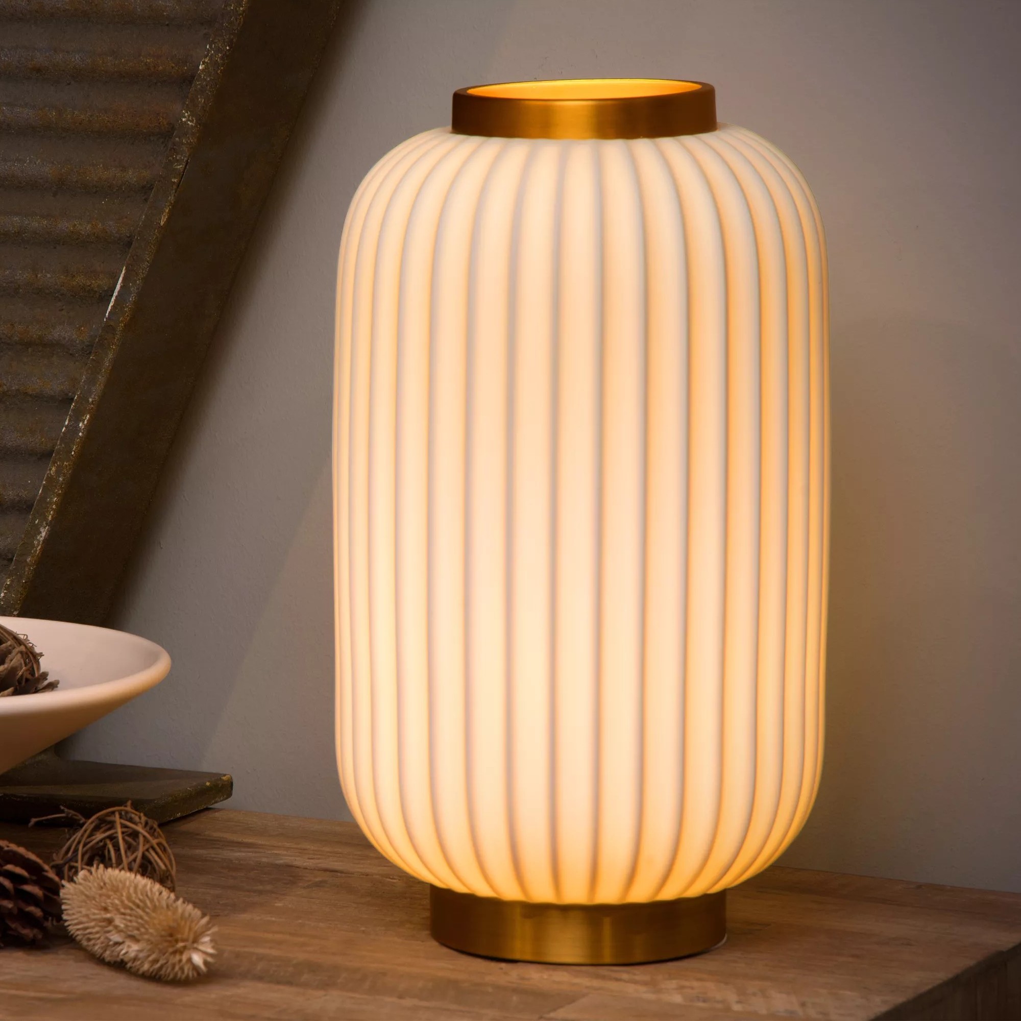 Lucide Gosse - lampe à poser - Ø 19,7 x 33,7 cm - blanc
