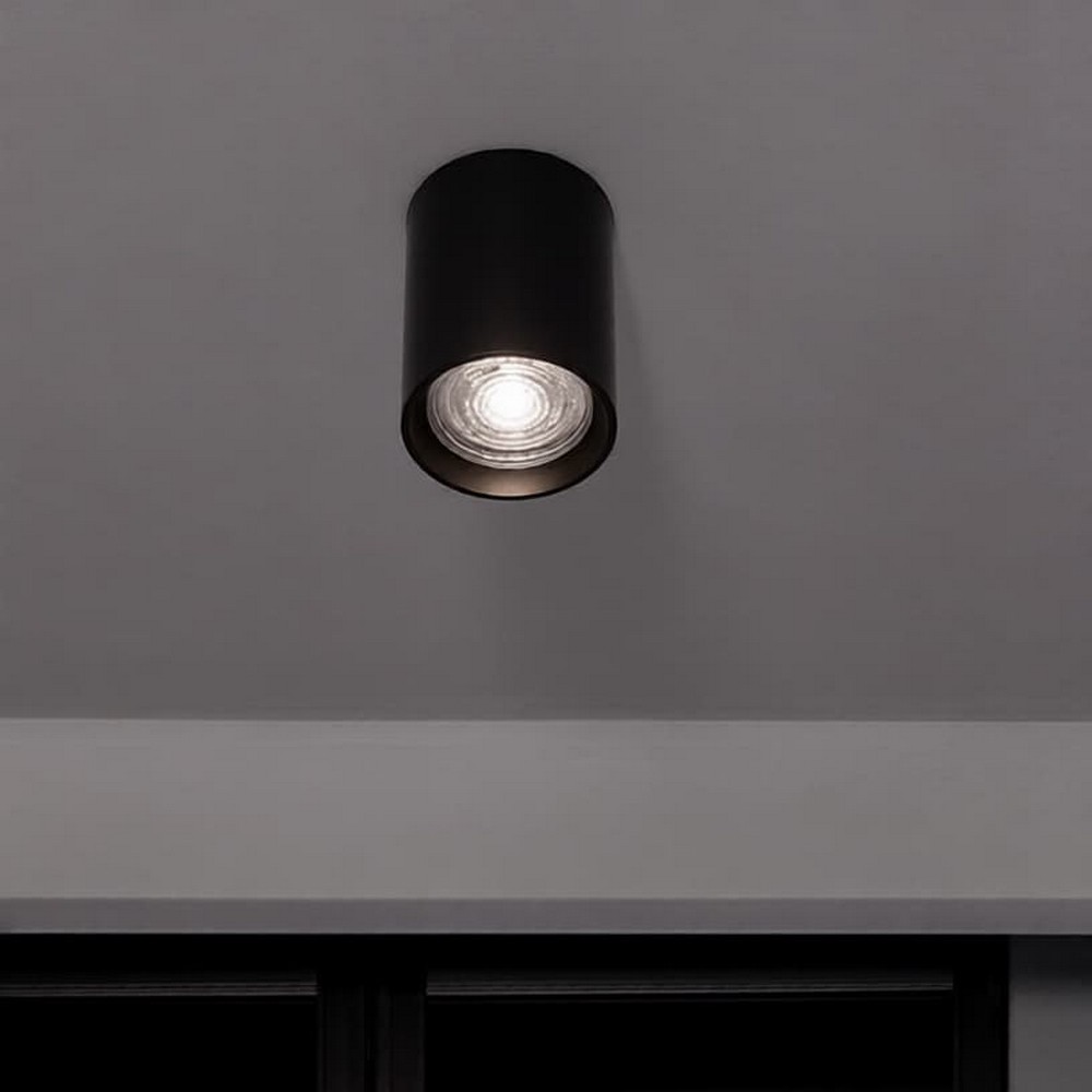 Nova Luce Loyd - spot en saillie - Ø cm - noir
