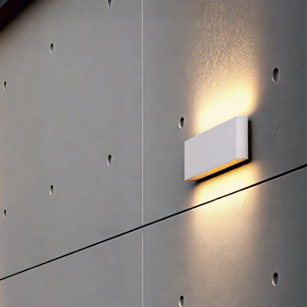 Nordlux Kinver 26 - applique murale extérieure - x 3,3 cm - 10W LED inclus - IP54 - blanc