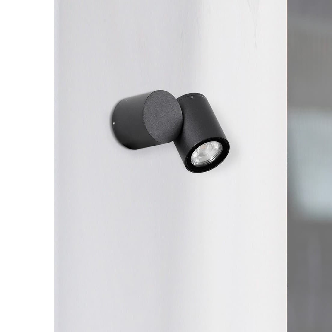 Nova Luce Focus - spot en saillie - ,5 x 9,5 cm - IP54 - noir