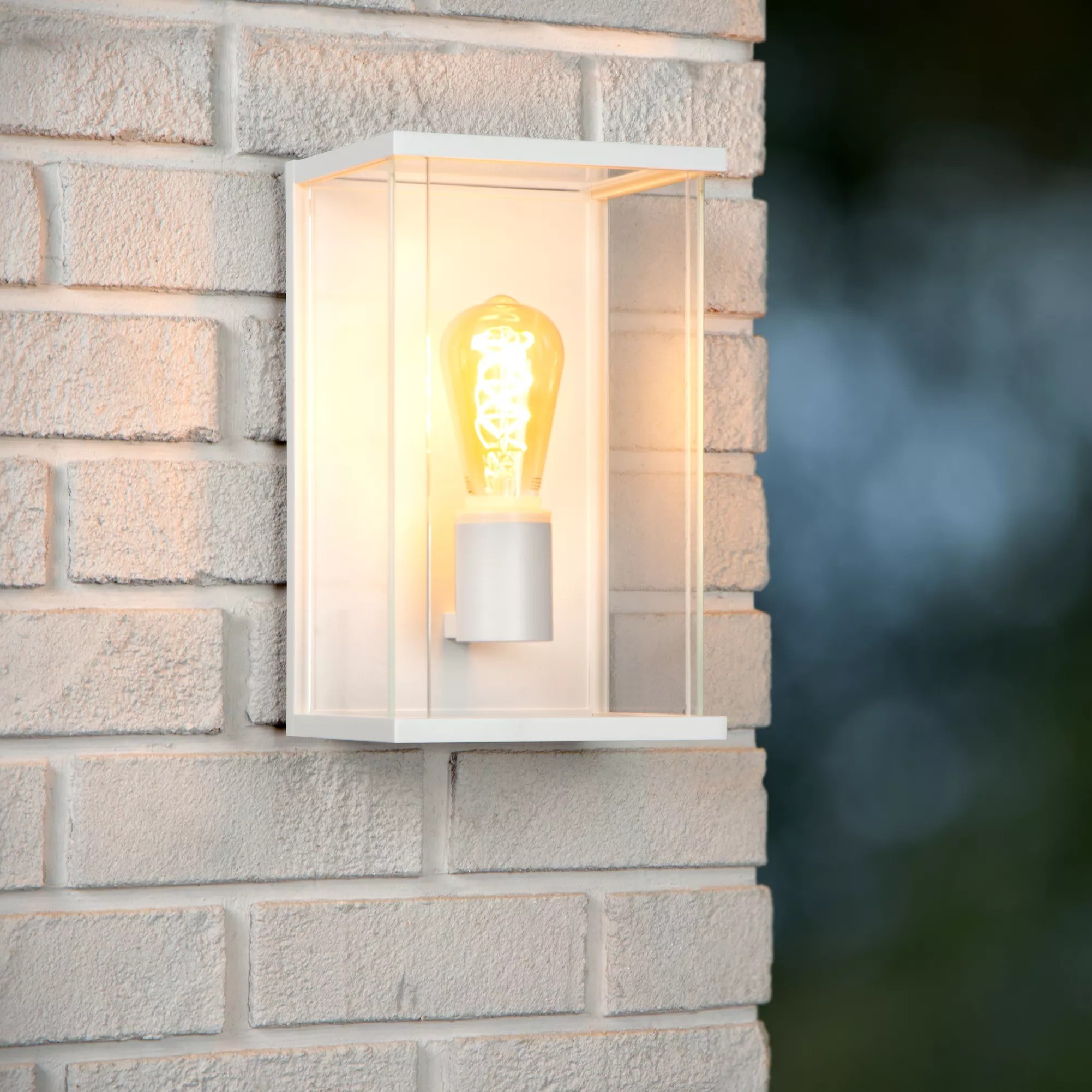 Lucide Claire - applique d"extérieur - 17,6 x cm - IP54 - blanc