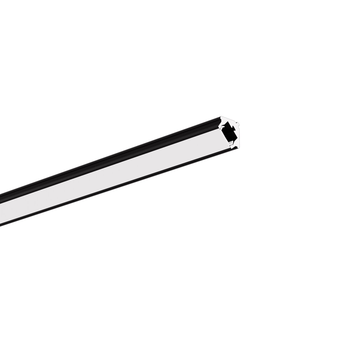 Klus PIKO-45 - Profil LED - 1,11 x 1, - noir anodisé