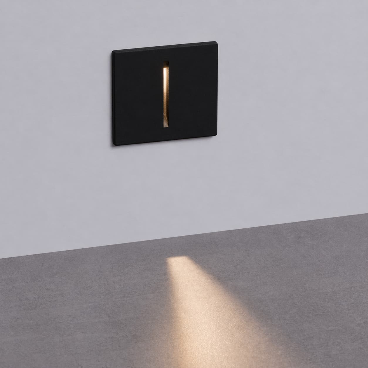 Nova Luce Aizen - applique encastrée - ,5 x 5,6 cm - 3W LED inclus - IP65 - anthracite foncé