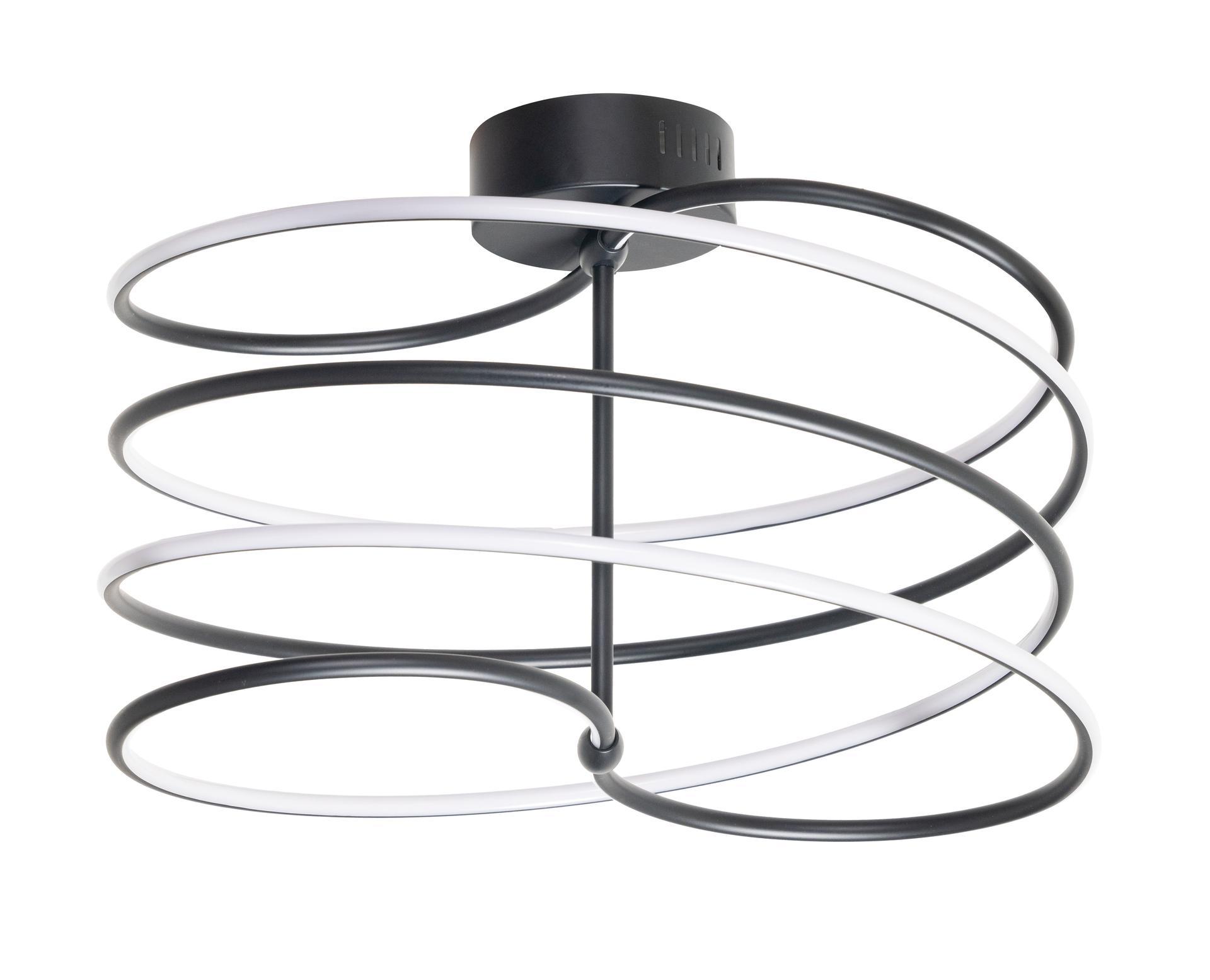 ETH Slinger - plafonnier - Ø ,2 cm - 3 niveaux de gradation - 40W LED inclus - noir