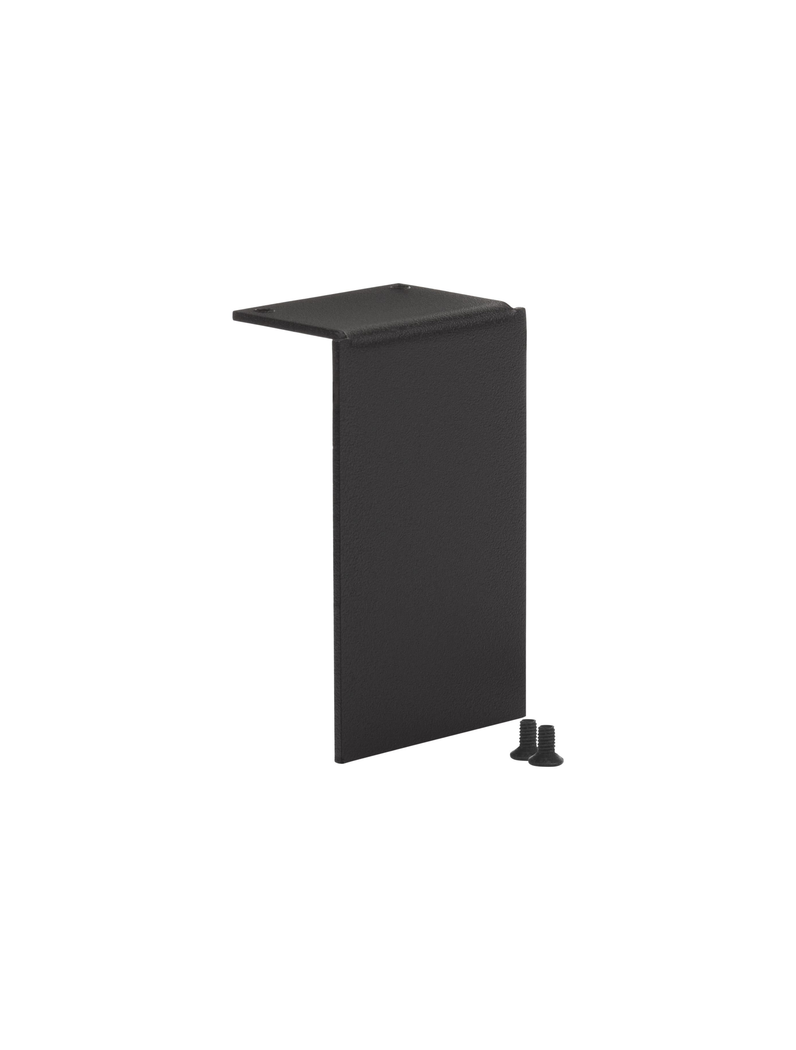 Nova Luce embout pour profilé magnétique courbe - 3,9 x 2,5 x 6,3 cm - noir