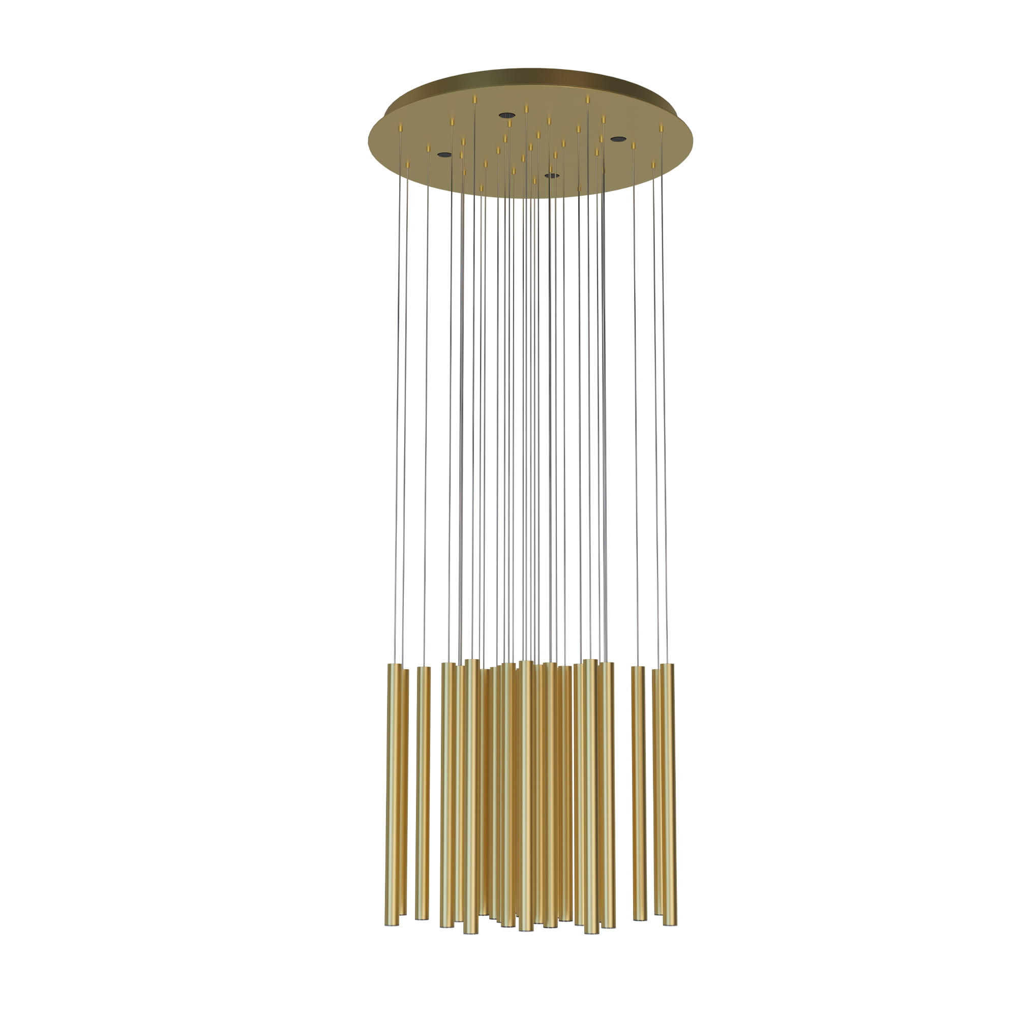Maxlight Organic - lampe suspendue - Ø cm - W + W LED dimmable inclus - or brossé