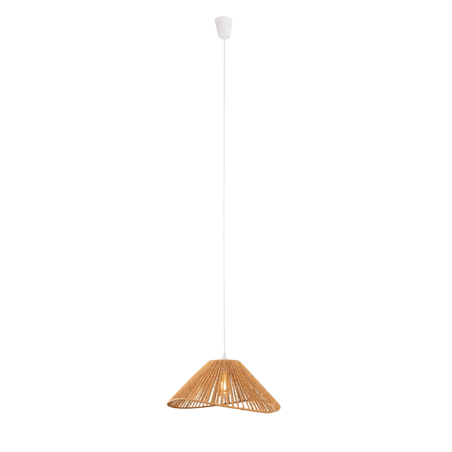 Maxlight Amalfi I - lampe suspendue - Ø cm - brun clair et blanc