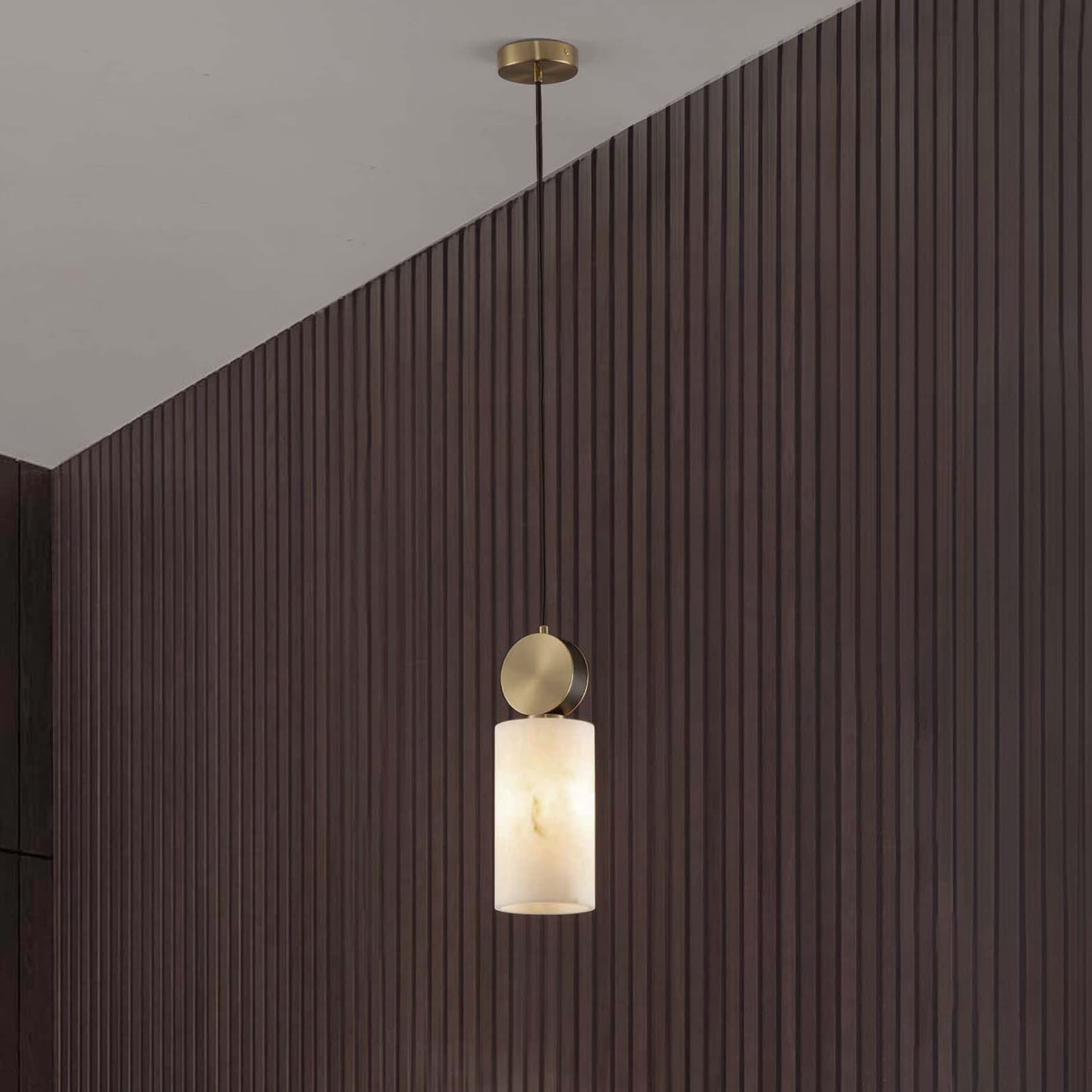 Nova Luce Maru - lampe suspendue - Ø cm - laiton doré