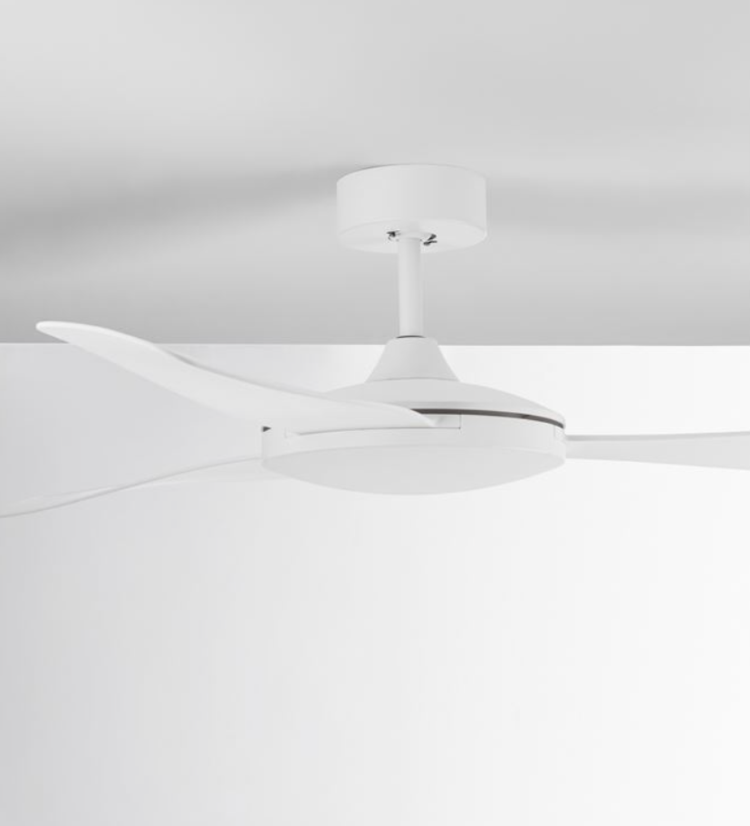 Nova Luce Blaire - Ventilateur de plafond avec télécommande - Ø cm - 38W inclus - blanc