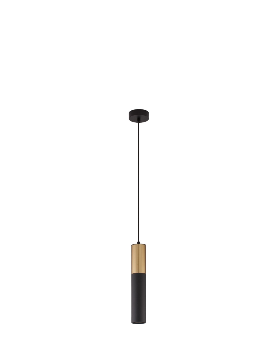 Nova Luce Pogno - lampe suspendue - Ø 5,6 x - or et noir