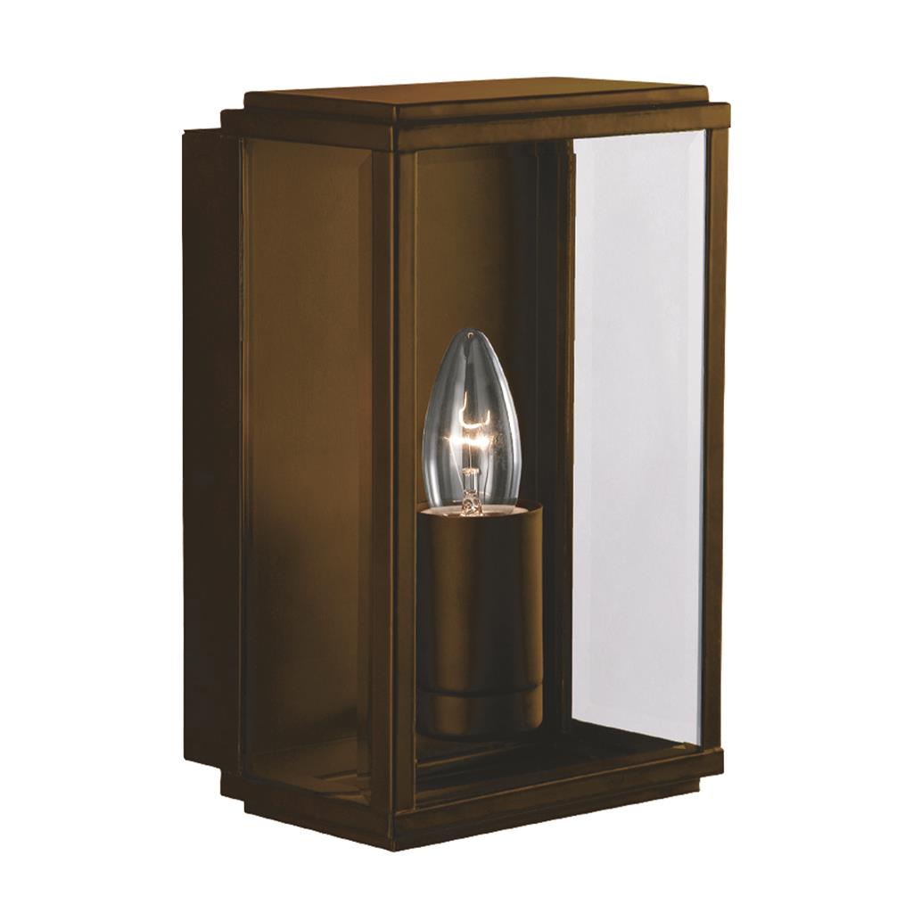 Searchlight Box - lampe murale extérieure - cm - IP44 - brun rustique