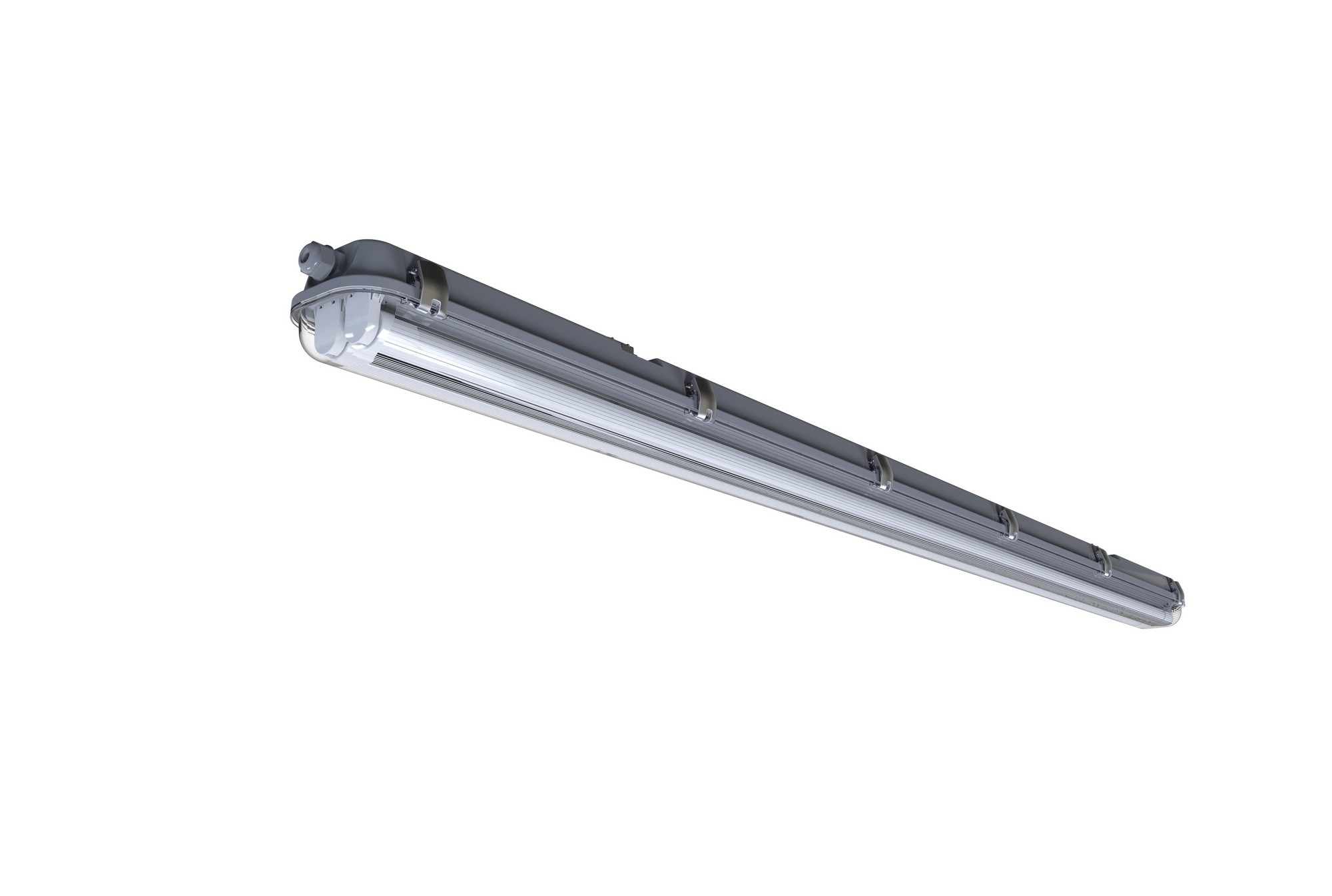 Nordlux Works LED Batten - 155.3 cm - W LED inclus - IP65 - gris
