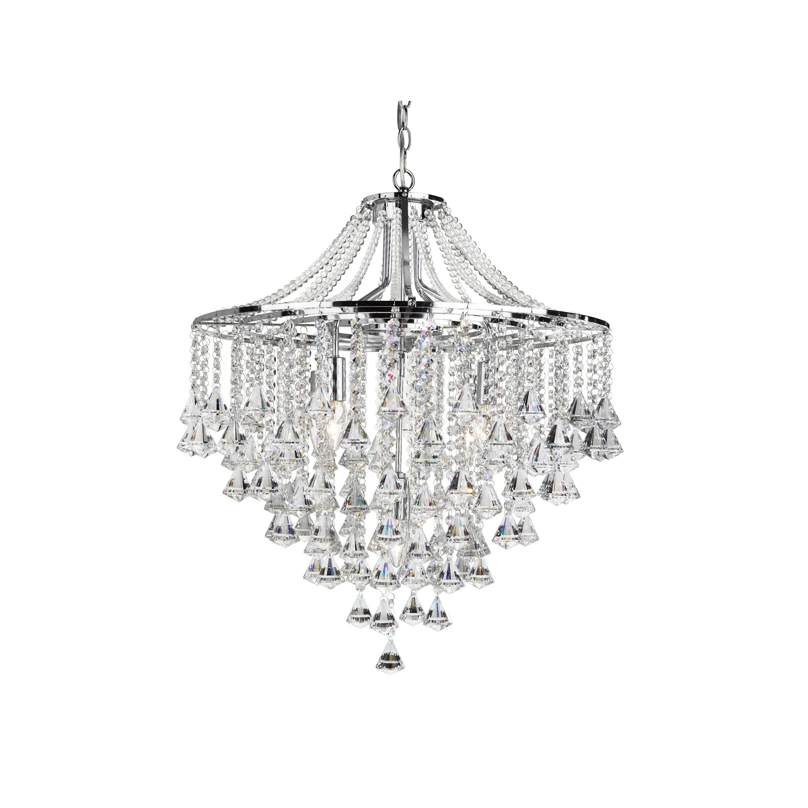 Searchlight Dorchester - lampe suspendue - Ø cm - chrome