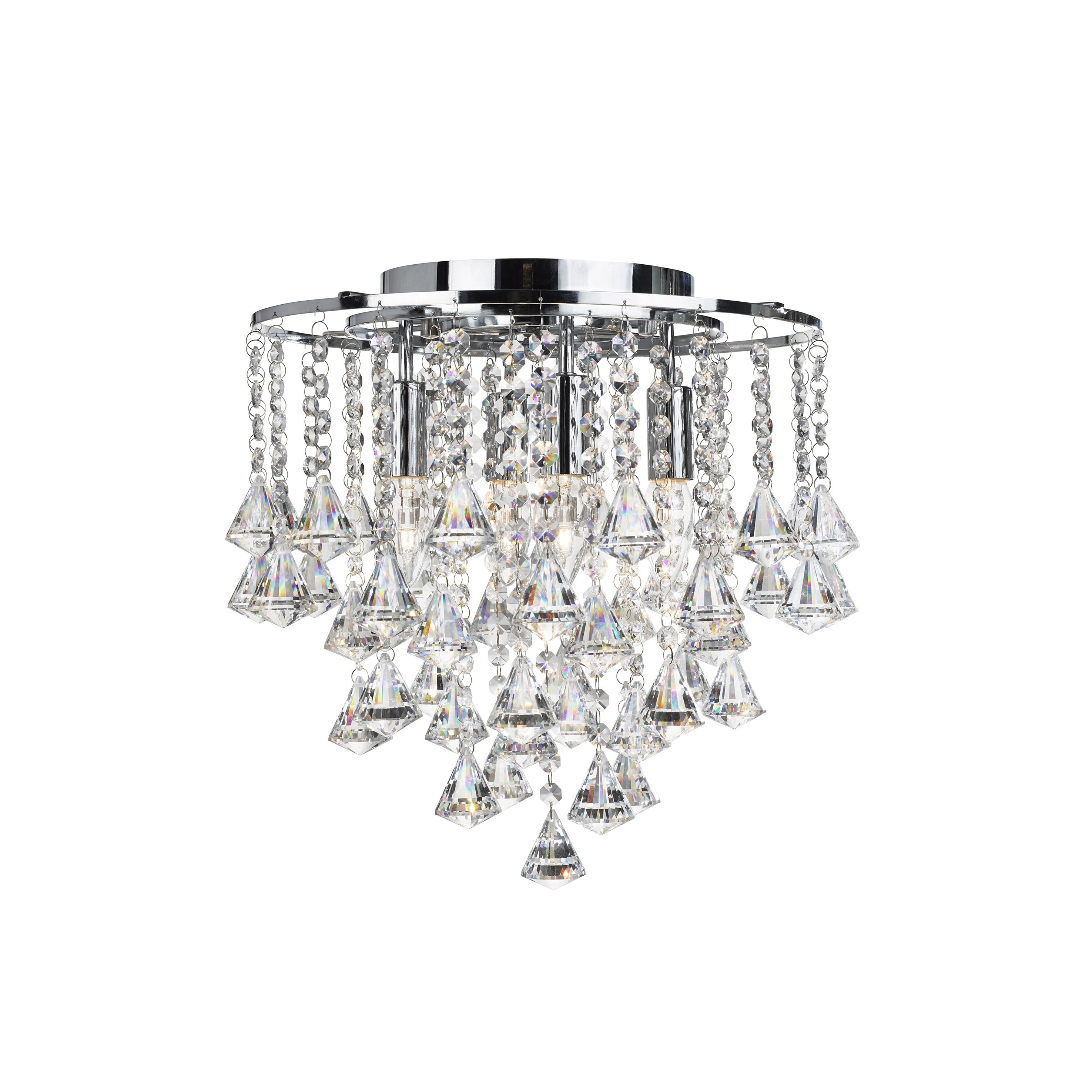 Searchlight Dorchester - plafonnier - Ø cm - chrome