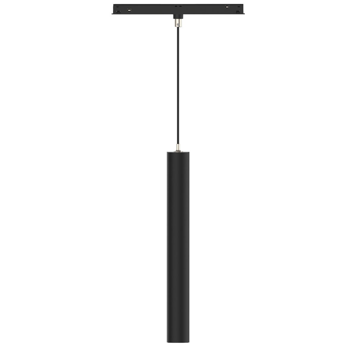 VK Lighting Eiva - système de rail magnétique - suspension - Ø 3,6 x - 7W LED inclus - dimmable DALI - noir
