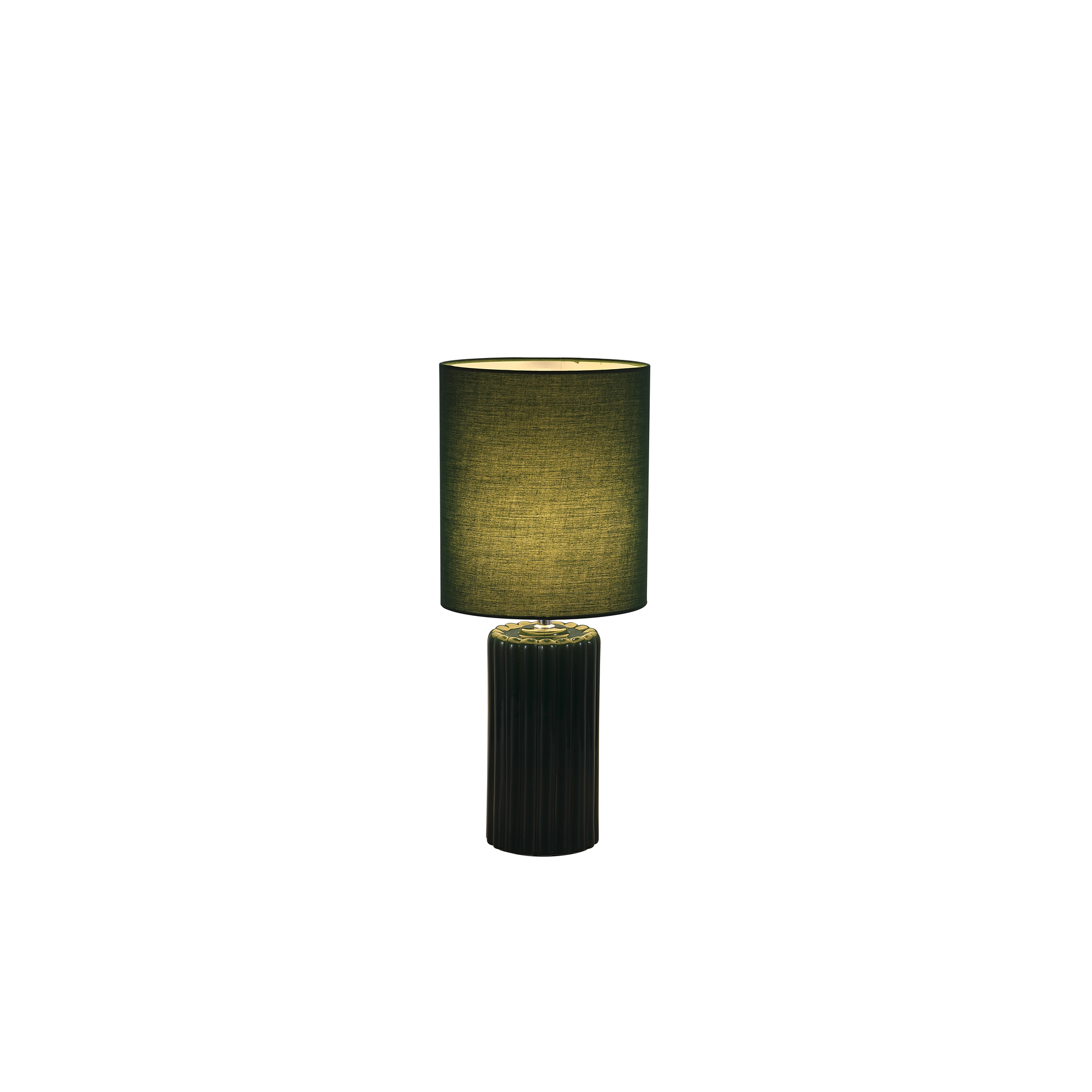 Searchlight Groove - lampe à poser - Ø cm - vert olive