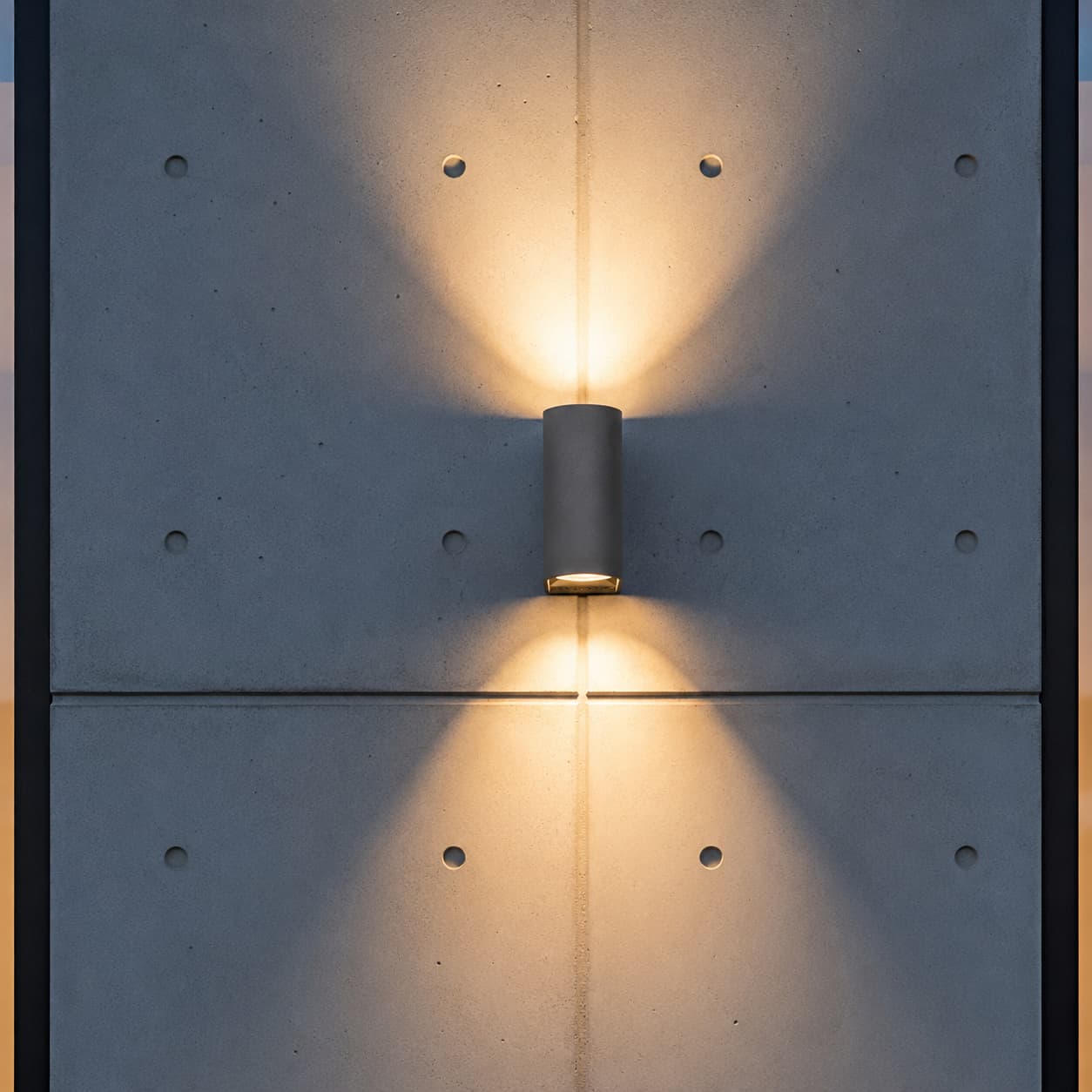 VK Lighting Dust - applique murale - 7,1 x 17,1 x 9,6 cm - W LED inclus - IP65 - anthracite