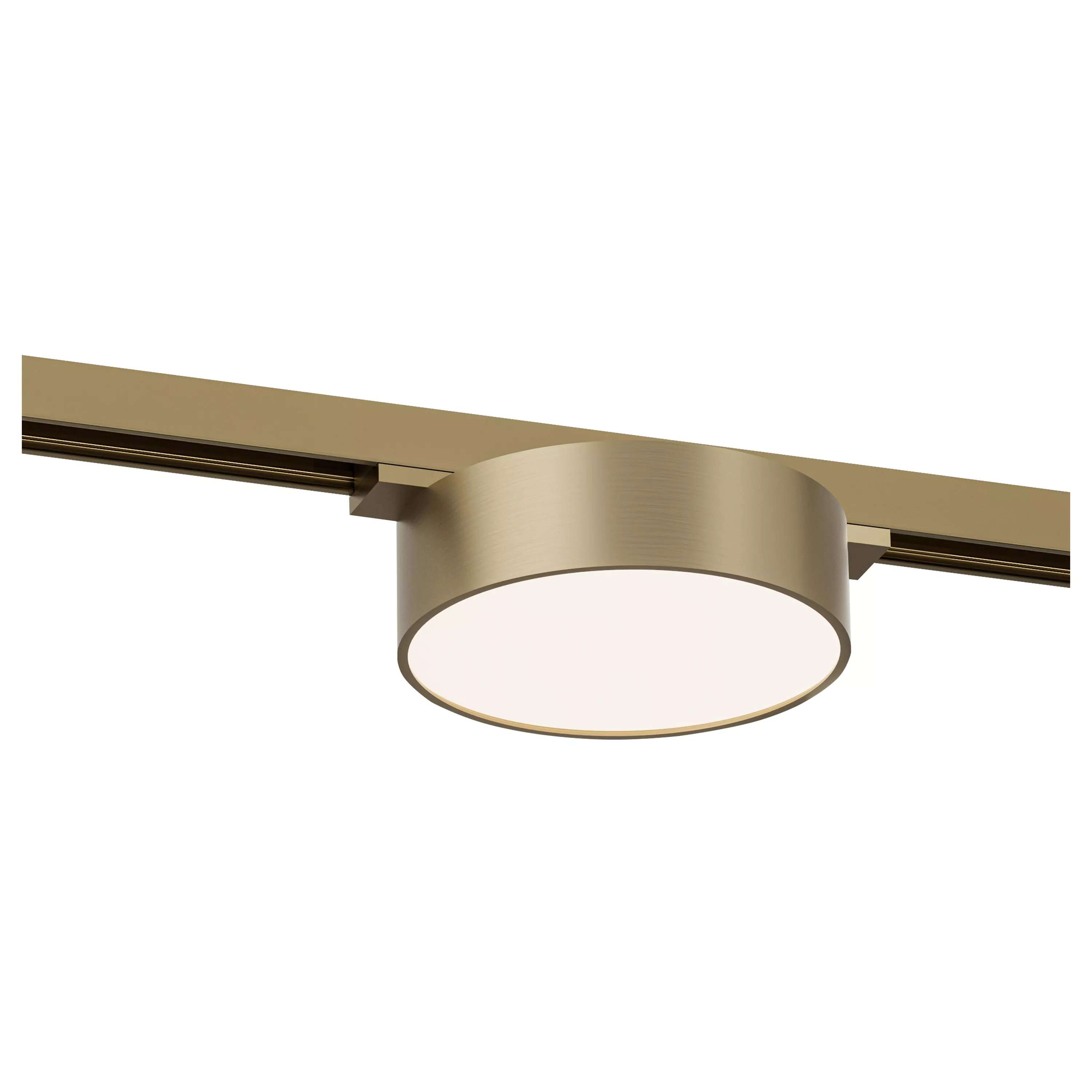 Lucide Linial Fixxt - système de rails magnétiques - spot sur rail - Ø 9,5 x 4,5 cm - LED 6W incl. - Fonction de gradation et couleur de lumière réglable via l"application - champagne