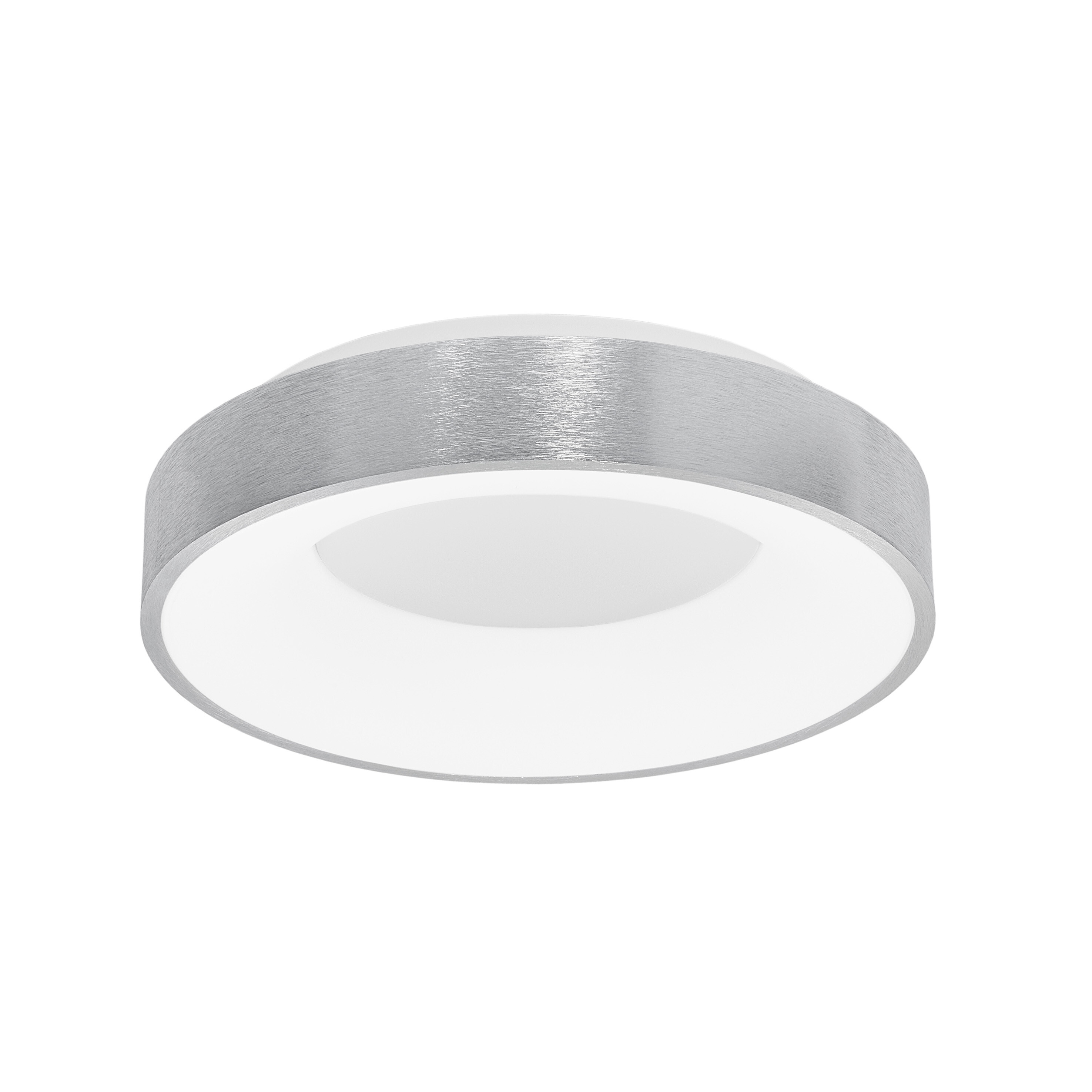 Nova Luce Rando Thin - plafonnier - Ø cm - 30W LED dimmable inclus - argent brossé