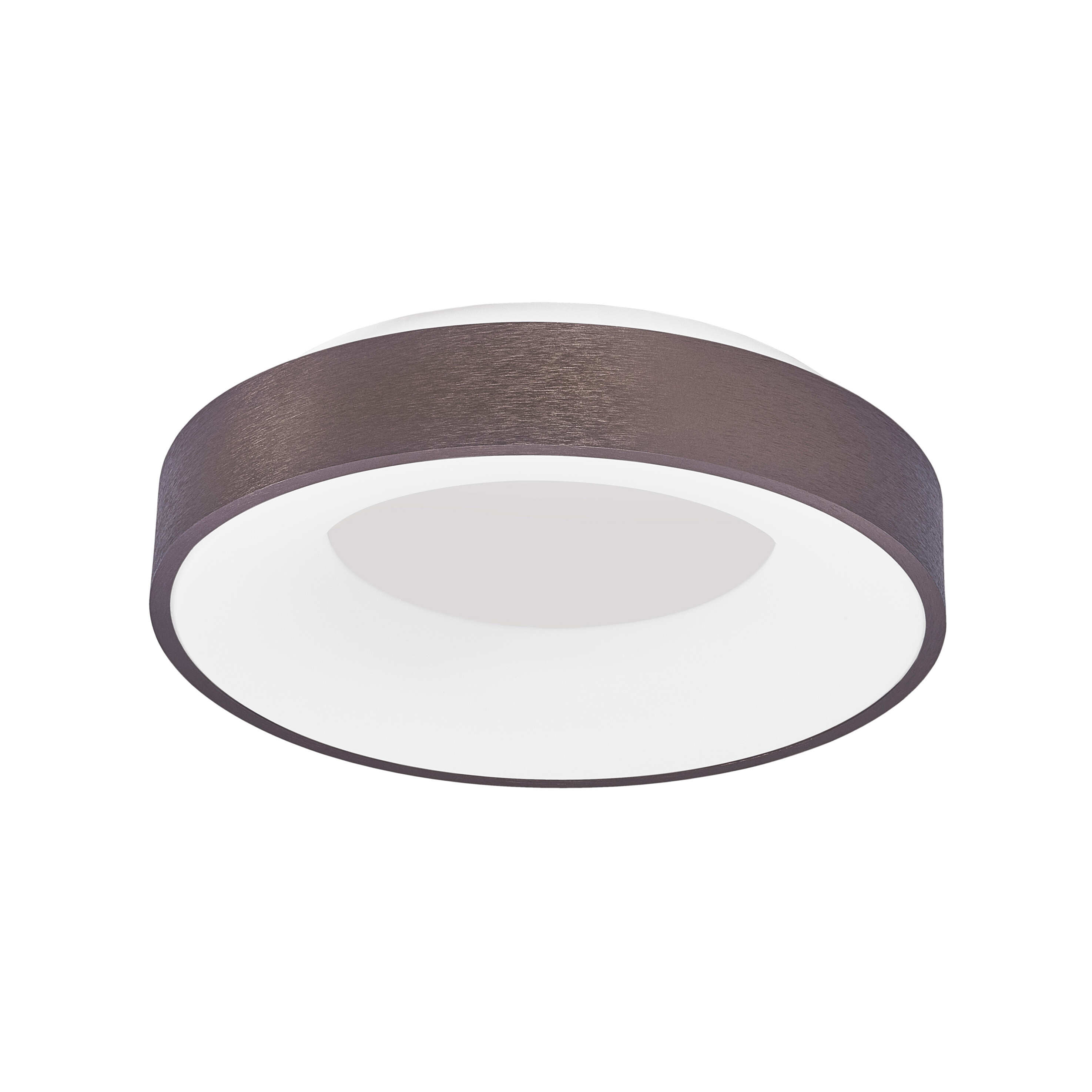 Nova Luce Rando Thin - plafonnier - Ø cm - 30W LED dimmable inclus - café brossé