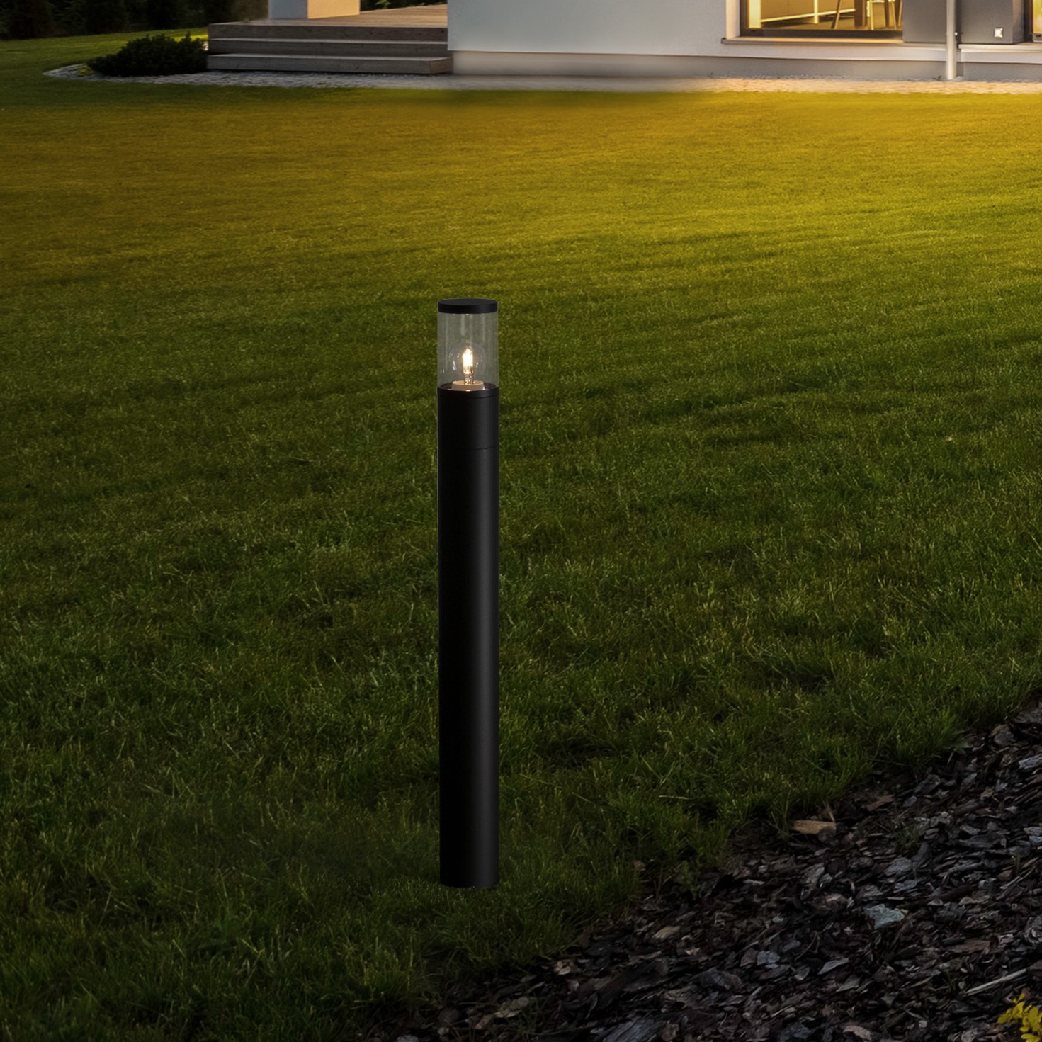 Nova Luce Cetera - lampe de jardin - Ø cm - IP54 - anthracite foncé