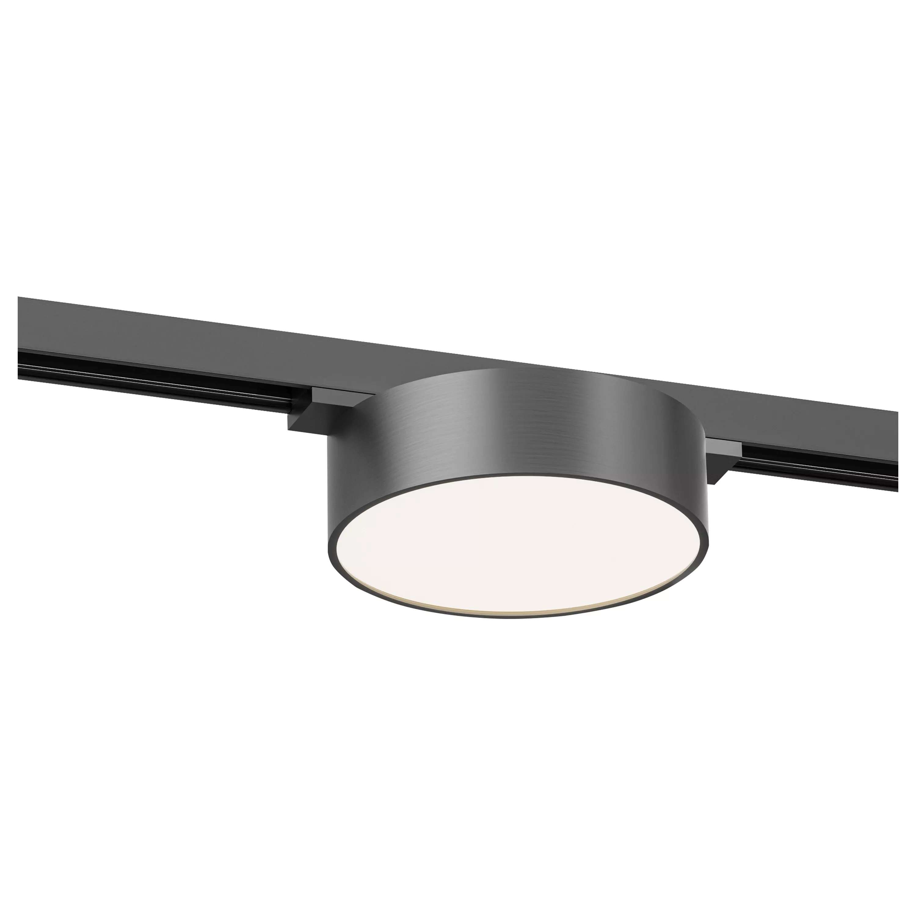 Lucide Linial Fixxt - système de rails magnétiques - spot sur rail - Ø 9,5 x 4,5 cm - LED 6W incl. - Fonction de gradation et couleur de lumière réglable via l"application - noir chrome matx