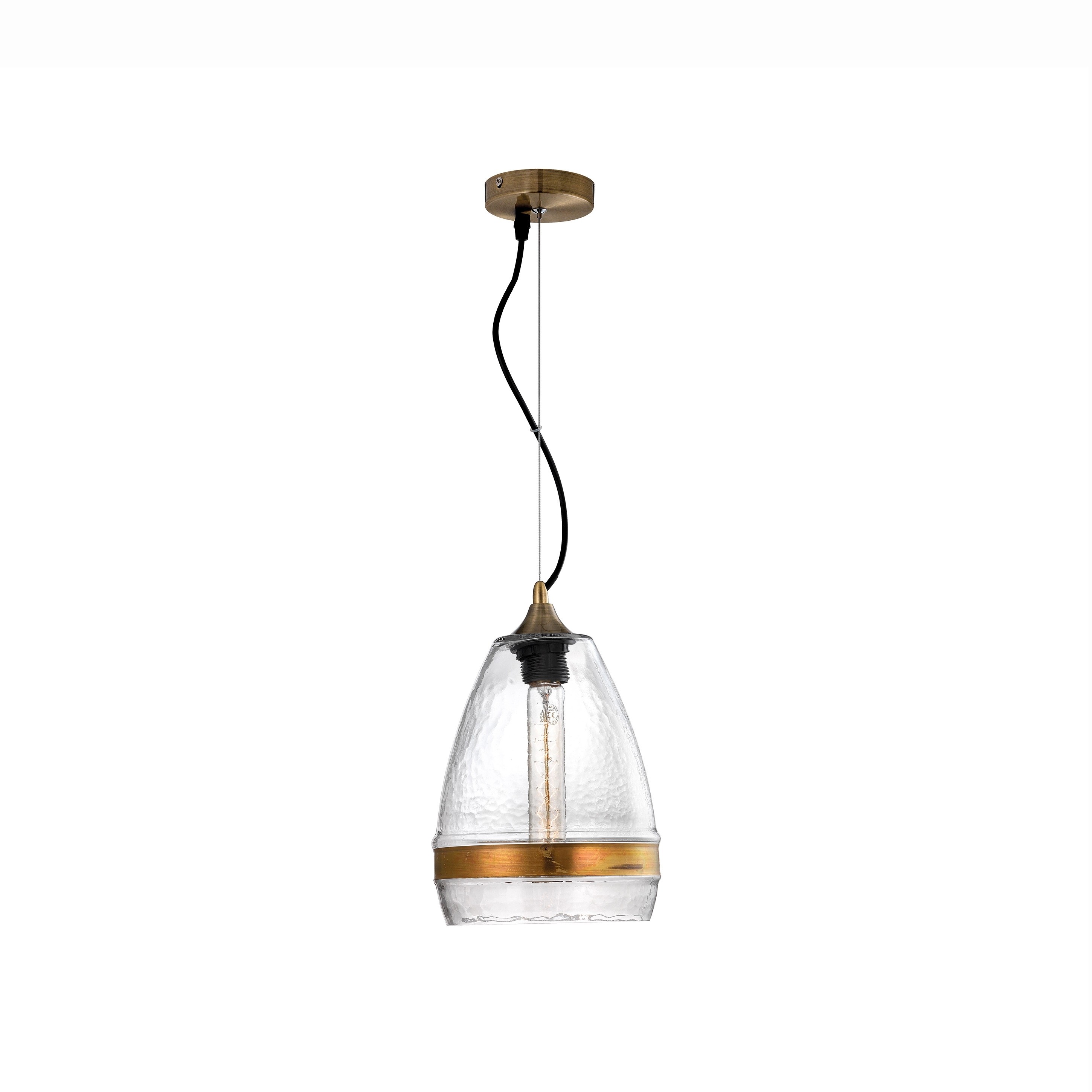 Nova Luce Chicago - lampe suspendue - Ø cm - bronze