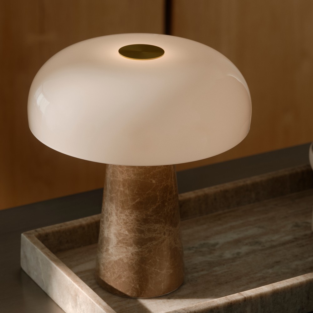 Design for the People Glossy Mini - lampe à poser - Ø 22,3 x 24,3 cm - beige