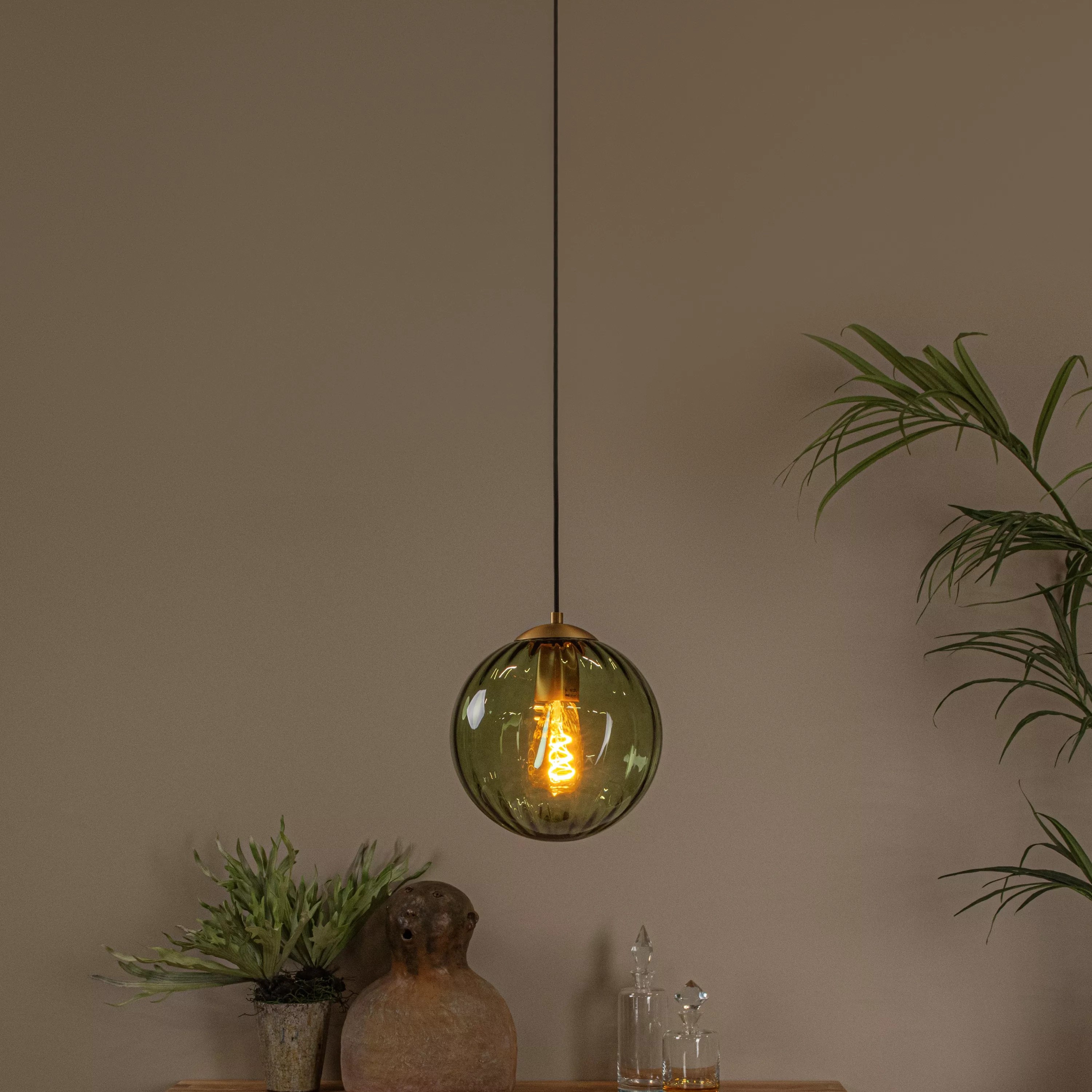 Lucide Monsaraz - lampe suspendue - Ø cm - vert