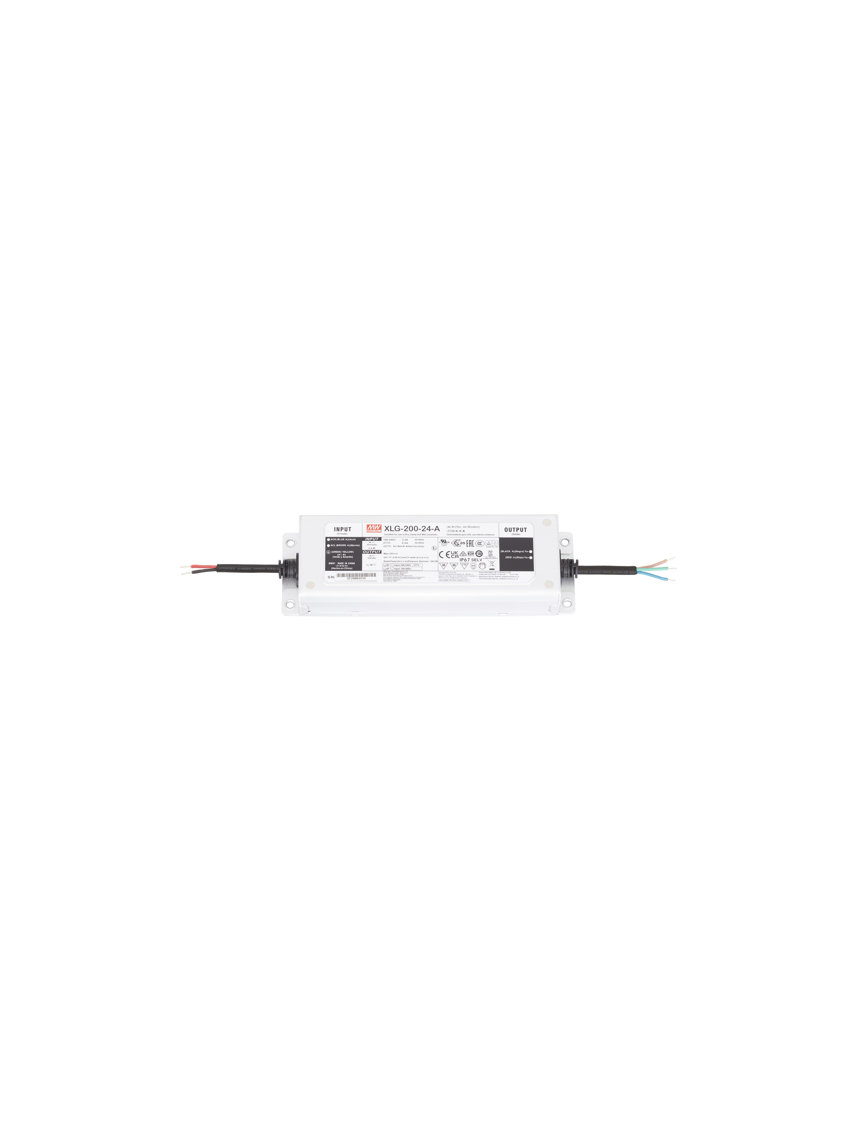 Nova Luce Driver - 24Vdc / 230Vac - 200W - IP67