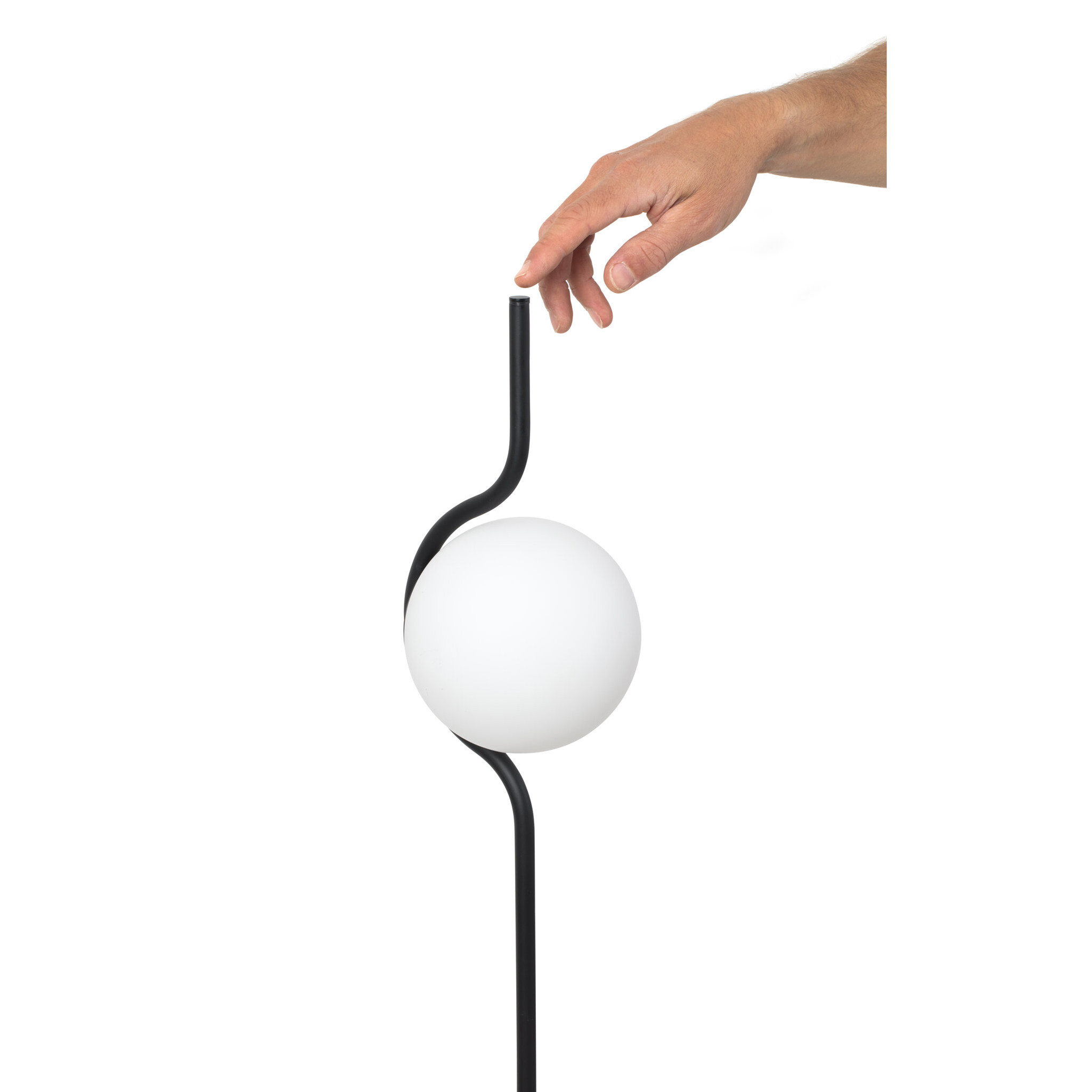 Faro Le Vita - lampadaire - - 6W dimmable LED inclus - noir mat et opale
